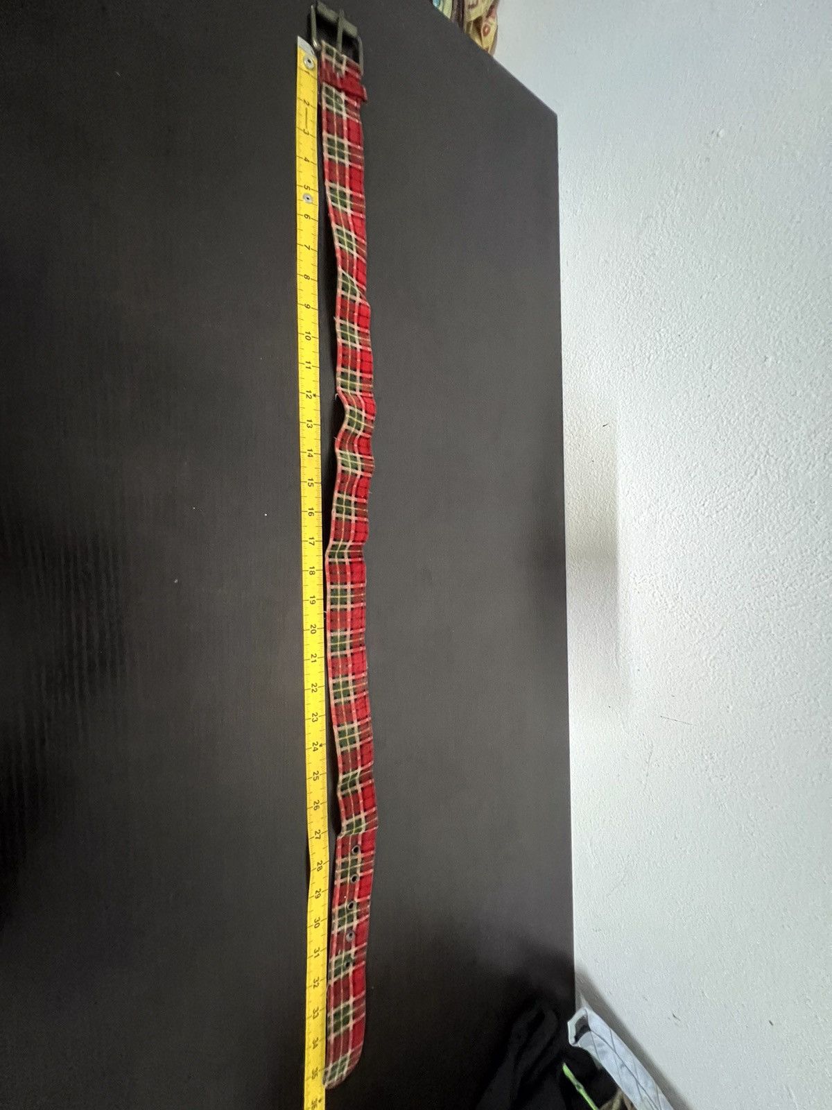 Vintage Plaid Tartan Design Buckle Belt Size ONE SIZE - 13 Thumbnail