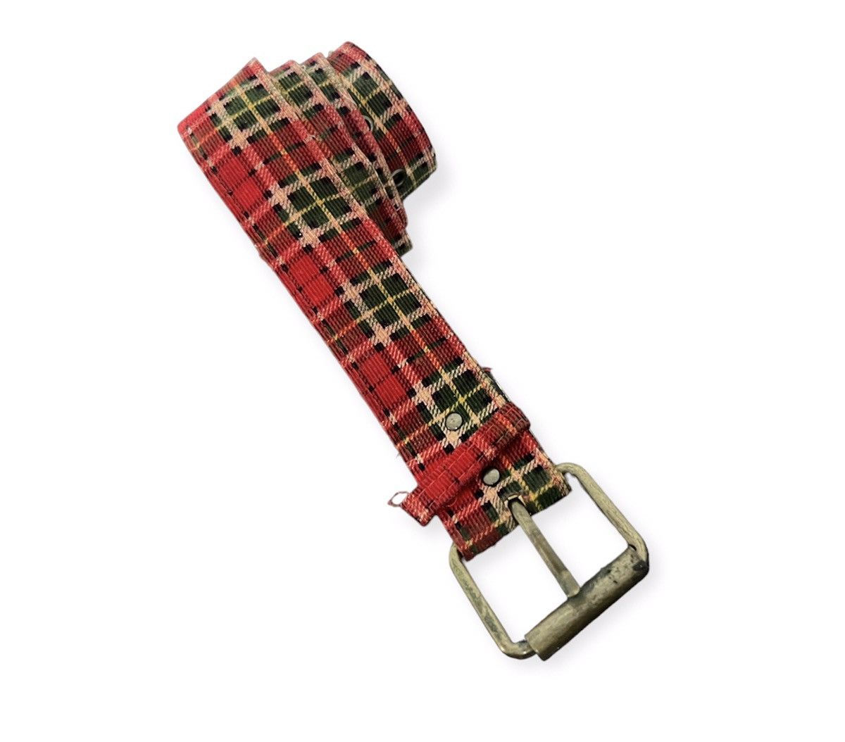 Vintage Plaid Tartan Design Buckle Belt Size ONE SIZE - 1 Thumbnail