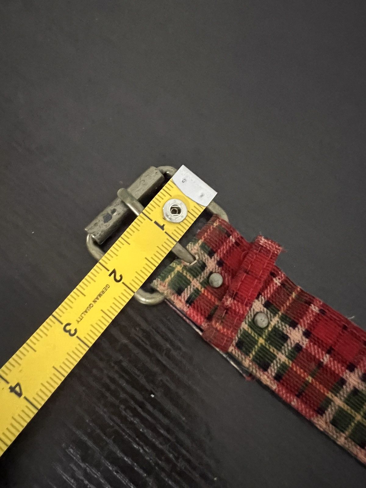 Vintage Plaid Tartan Design Buckle Belt Size ONE SIZE - 11 Thumbnail
