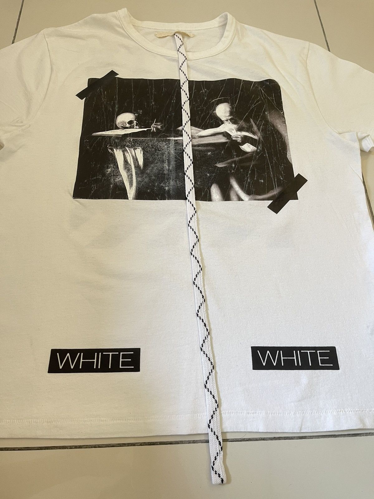 Off-White Off White Carvaggio White Tee SS14 Size US XL / EU 56 / 4 - 7 Thumbnail