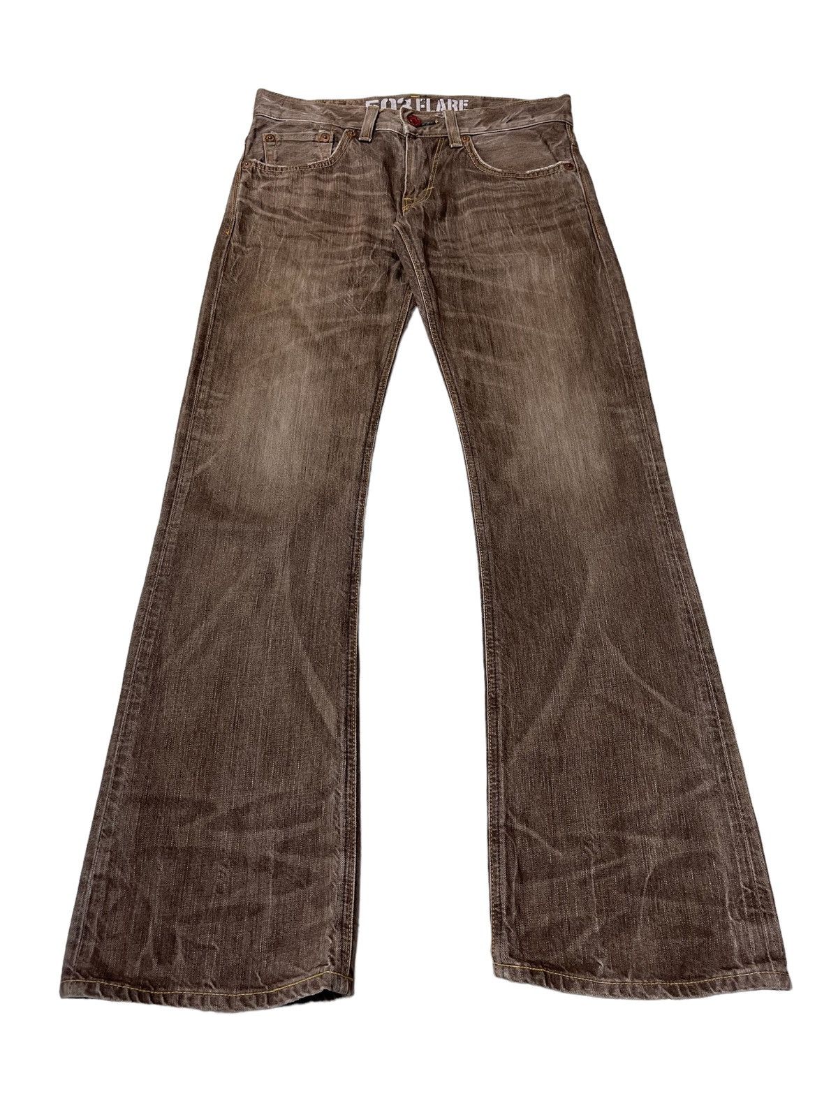 Japanese Brand PICK!!! Vintage 503 Flare Jeans Size US 32 / EU 48 - 2 Thumbnail