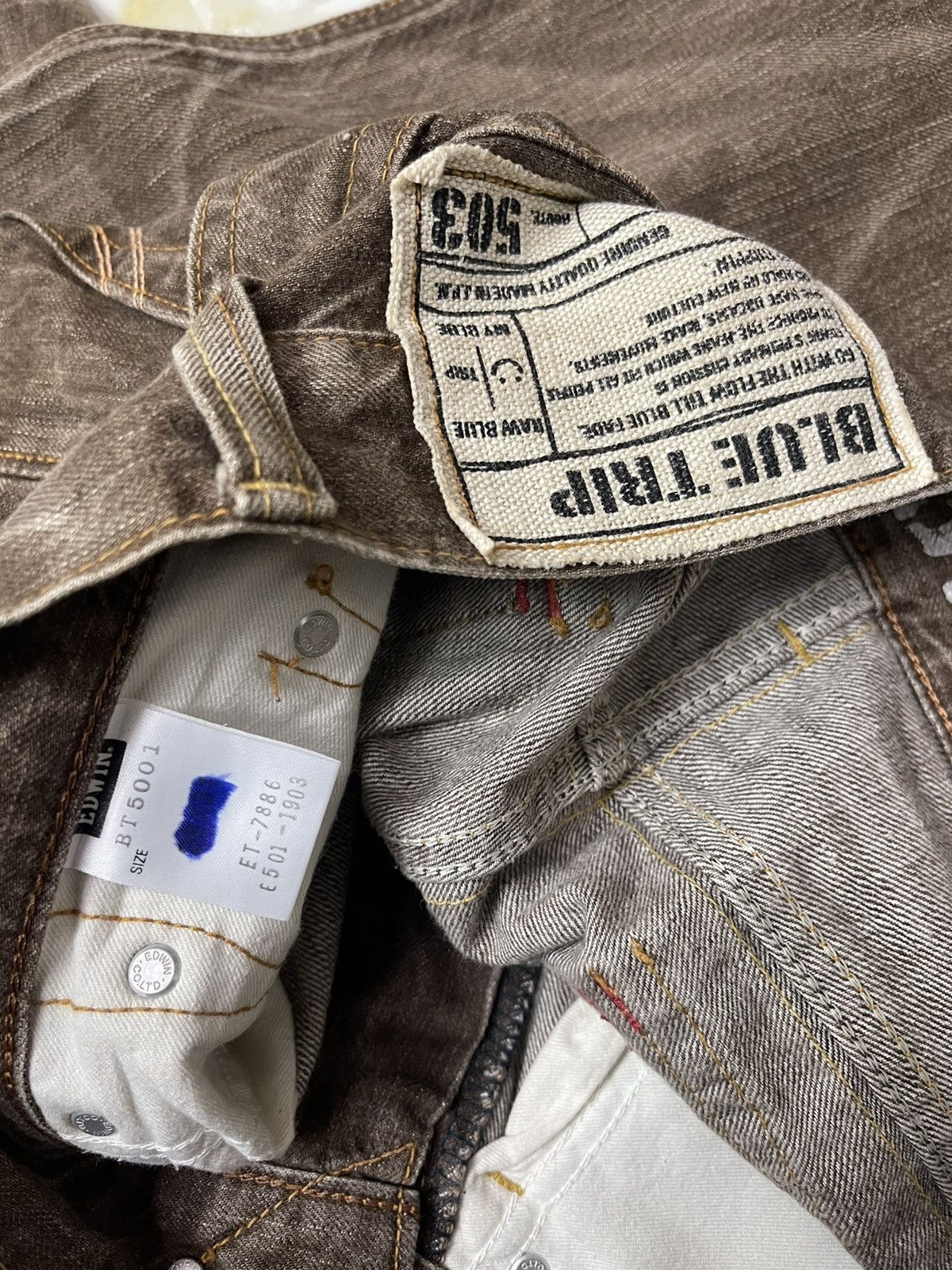 Japanese Brand PICK!!! Vintage 503 Flare Jeans Size US 32 / EU 48 - 14 Thumbnail