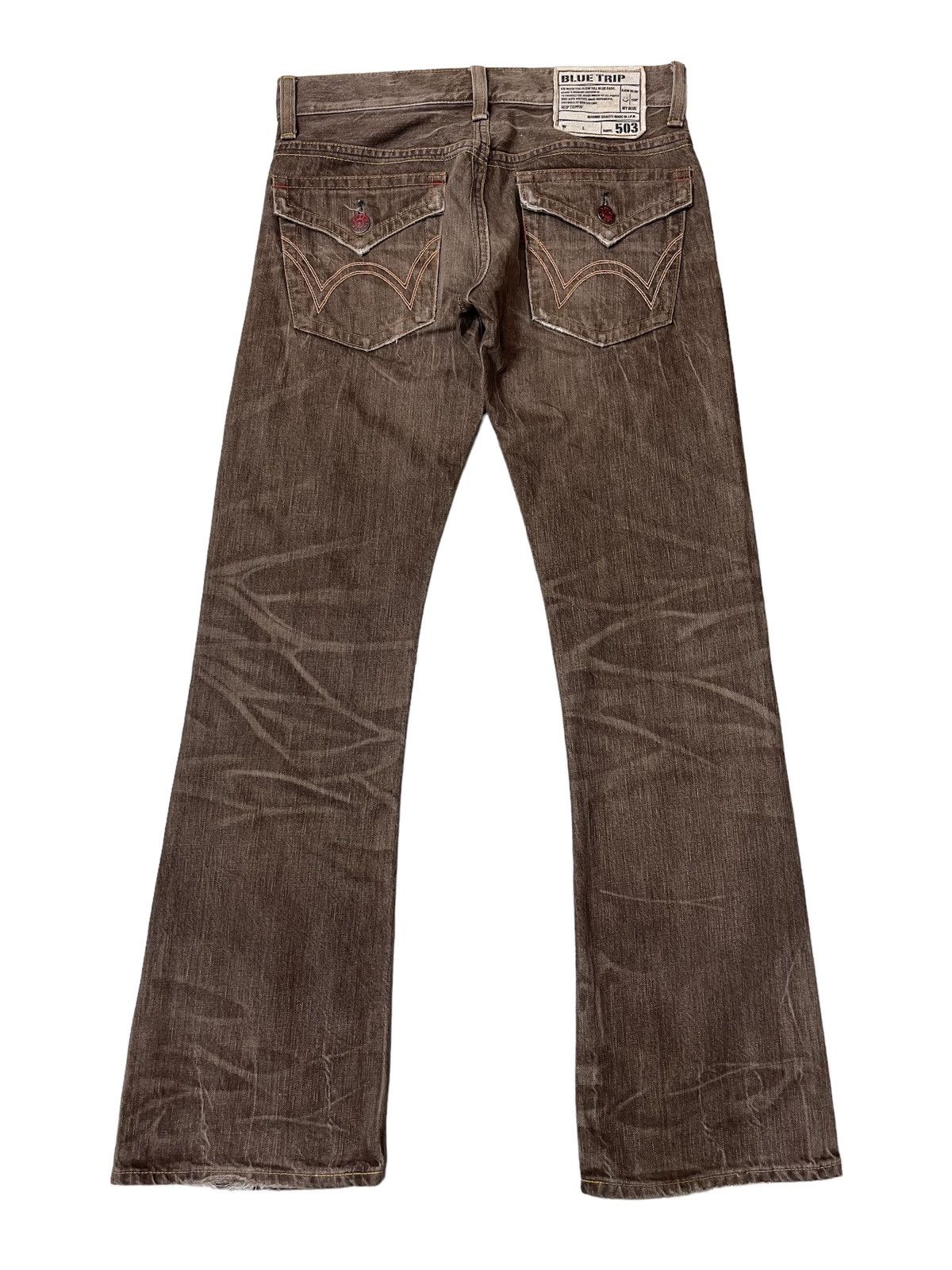 Japanese Brand PICK!!! Vintage 503 Flare Jeans Size US 32 / EU 48 - 3 Thumbnail