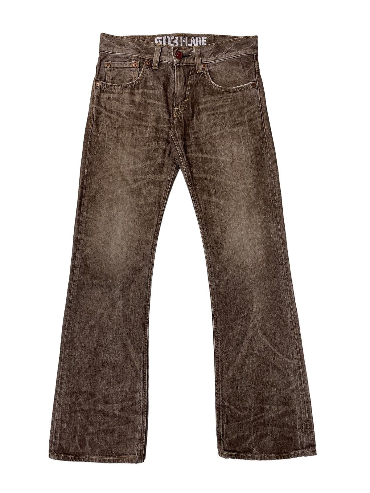 Japanese Brand PICK!!! Vintage 503 Flare Jeans Size US 32 / EU 48 - 5 Thumbnail