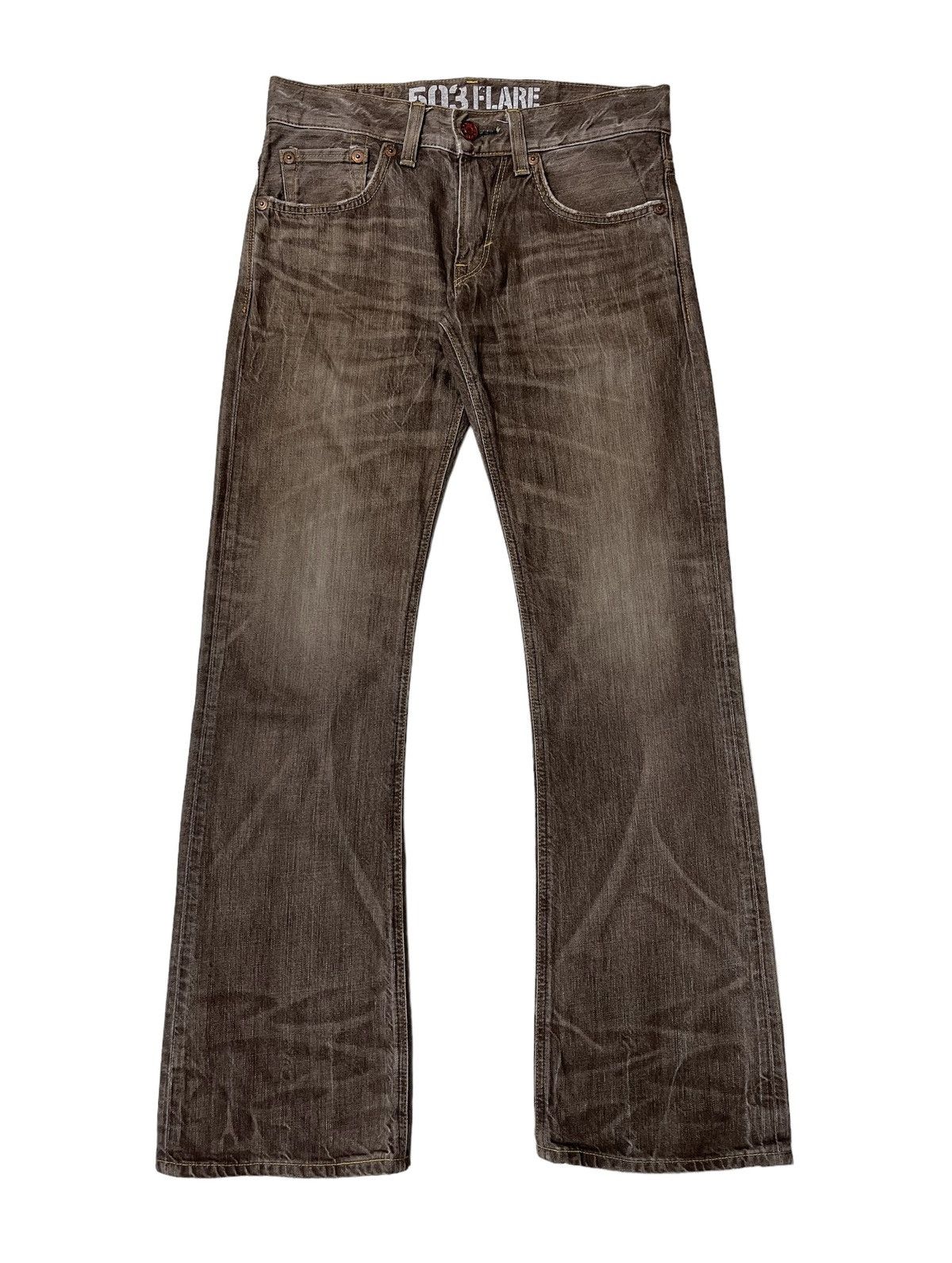 Japanese Brand PICK!!! Vintage 503 Flare Jeans Size US 32 / EU 48 - 1 Thumbnail