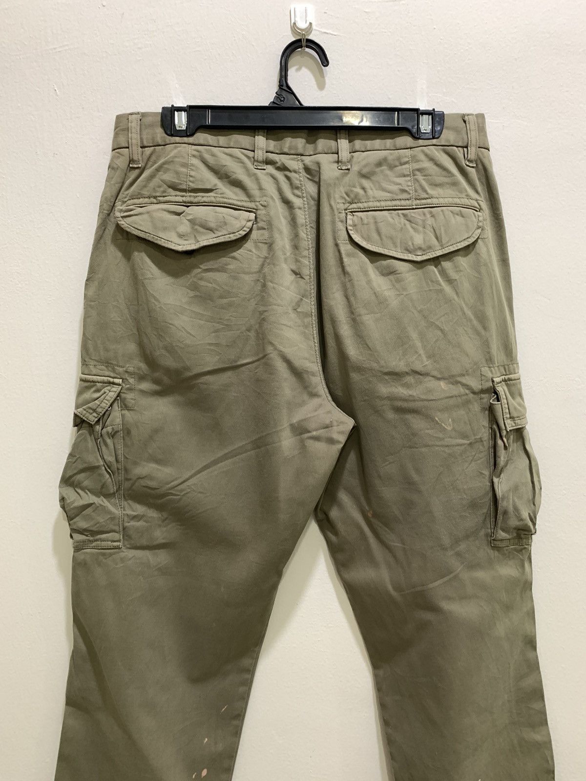 Japanese Brand × Uniqlo UNIQLO Bleach Effect Paint Splatter Style TieDye Cargo Pant Size US 32 / EU 48 - 8 Thumbnail