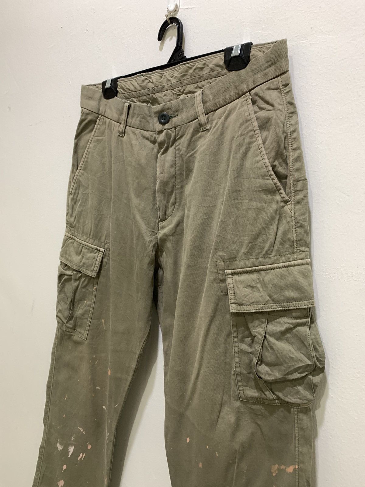 Japanese Brand × Uniqlo UNIQLO Bleach Effect Paint Splatter Style TieDye Cargo Pant Size US 32 / EU 48 - 7 Thumbnail