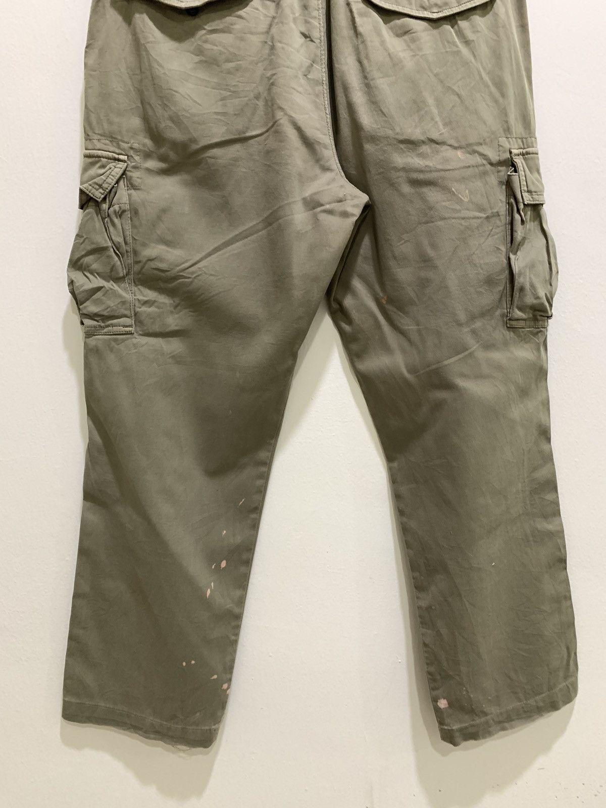 Japanese Brand × Uniqlo UNIQLO Bleach Effect Paint Splatter Style TieDye Cargo Pant Size US 32 / EU 48 - 9 Thumbnail