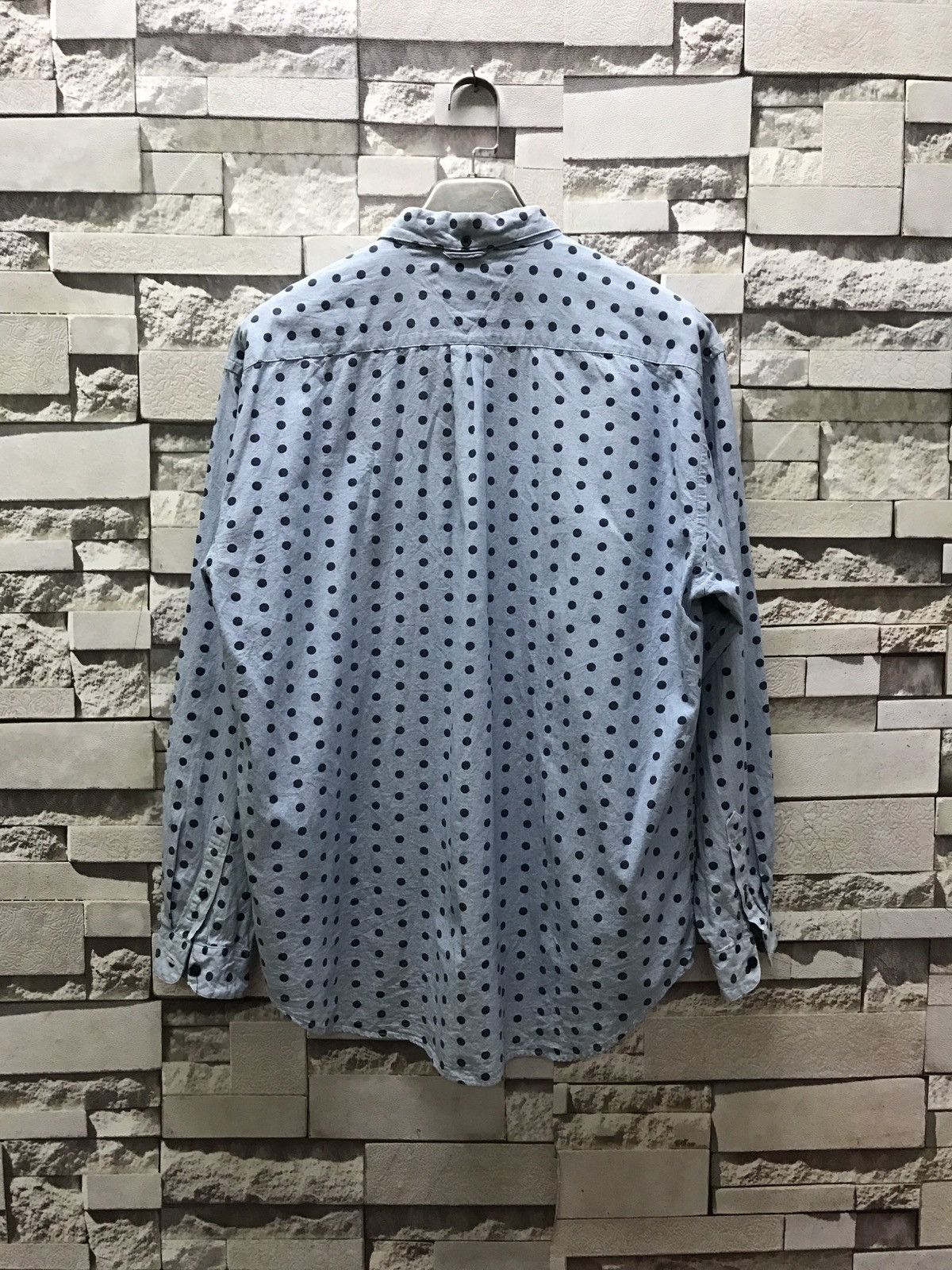Tommy Hilfiger × Vintage Vintage Tommy Hilfiger Polka Dot Long Sleeve Shirts Size US L / EU 52-54 / 3 - 2 Thumbnail