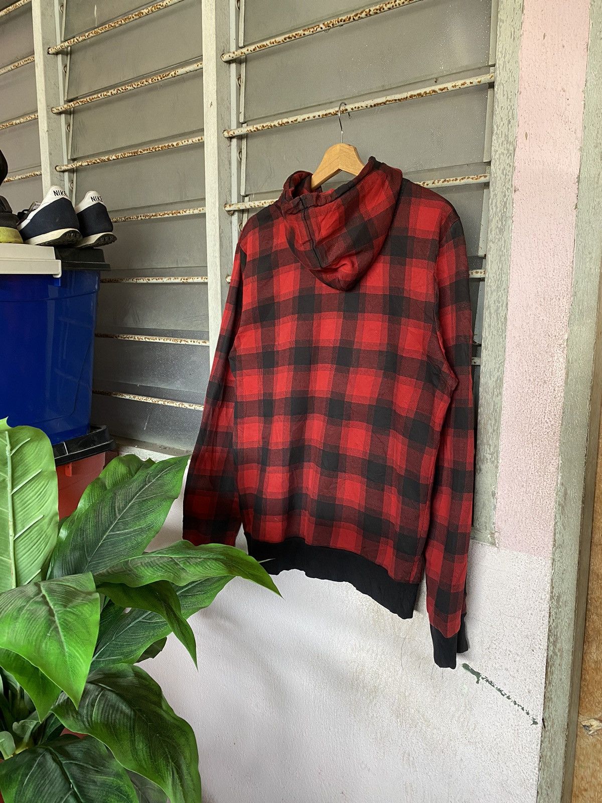 Seditionaries Divided By H&M Red Tartan Hoodies Size US M / EU 48-50 / 2 - 2 Thumbnail