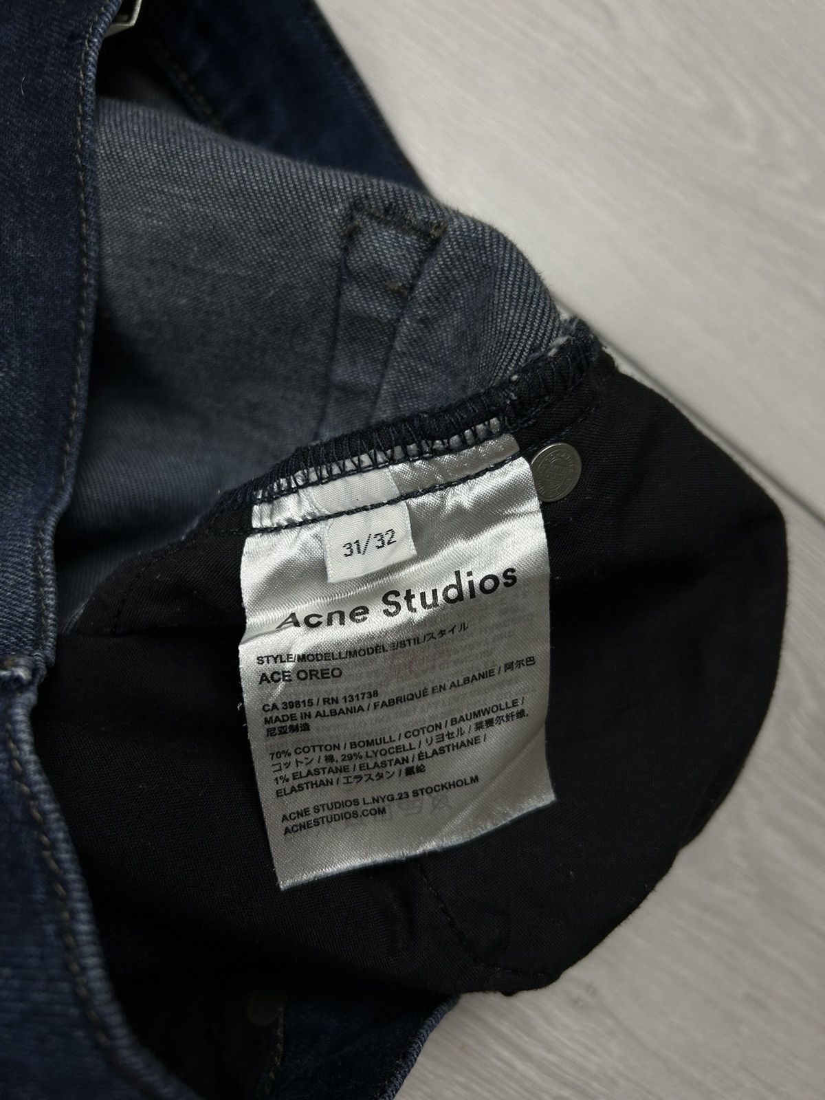 Acne Studios Acne Studios Ace Oreo 31/32 denim jeans Size US 31 - 6 Thumbnail
