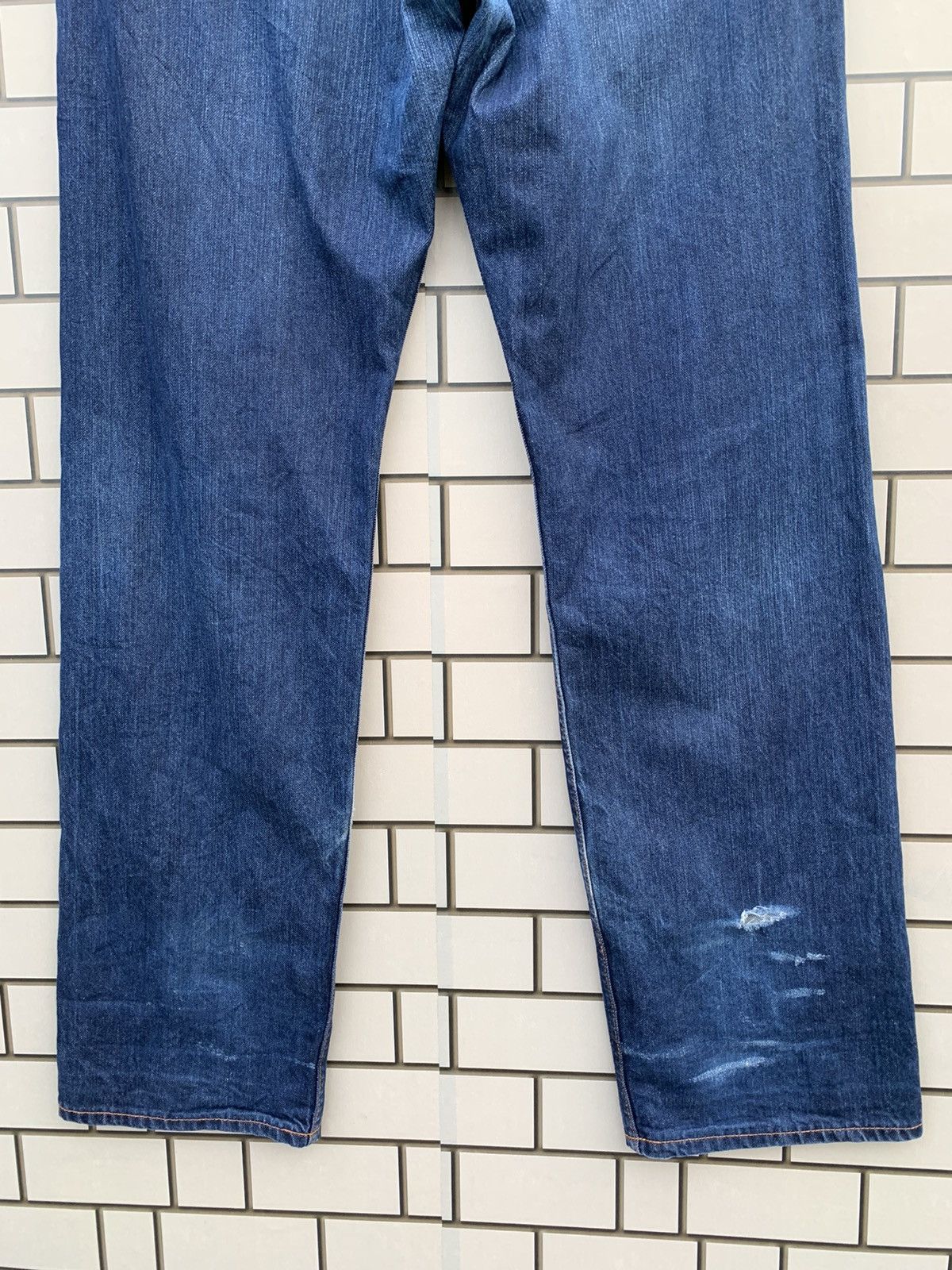 Xlarge 🔥Vintage XLarge BullDog Selvedge Distressed Denim Size US 36 / EU 52 - 3 Thumbnail