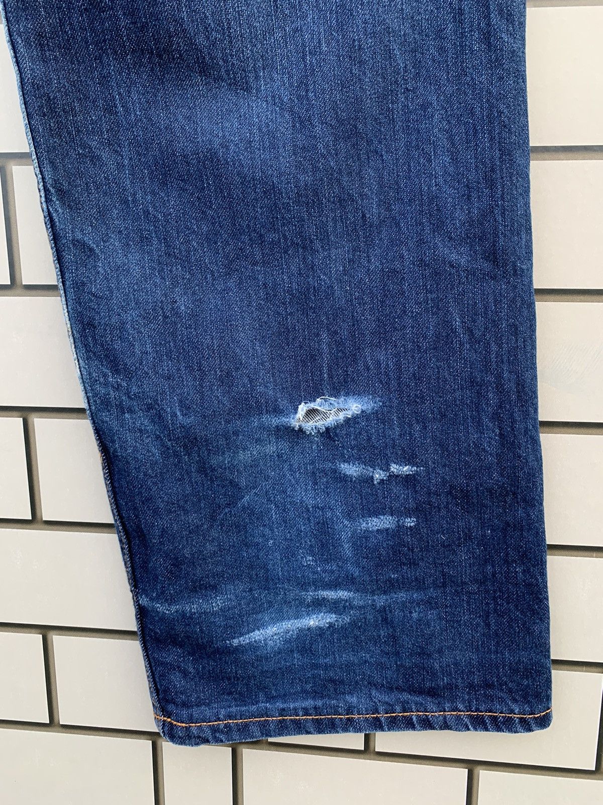 Xlarge 🔥Vintage XLarge BullDog Selvedge Distressed Denim Size US 36 / EU 52 - 17 Thumbnail