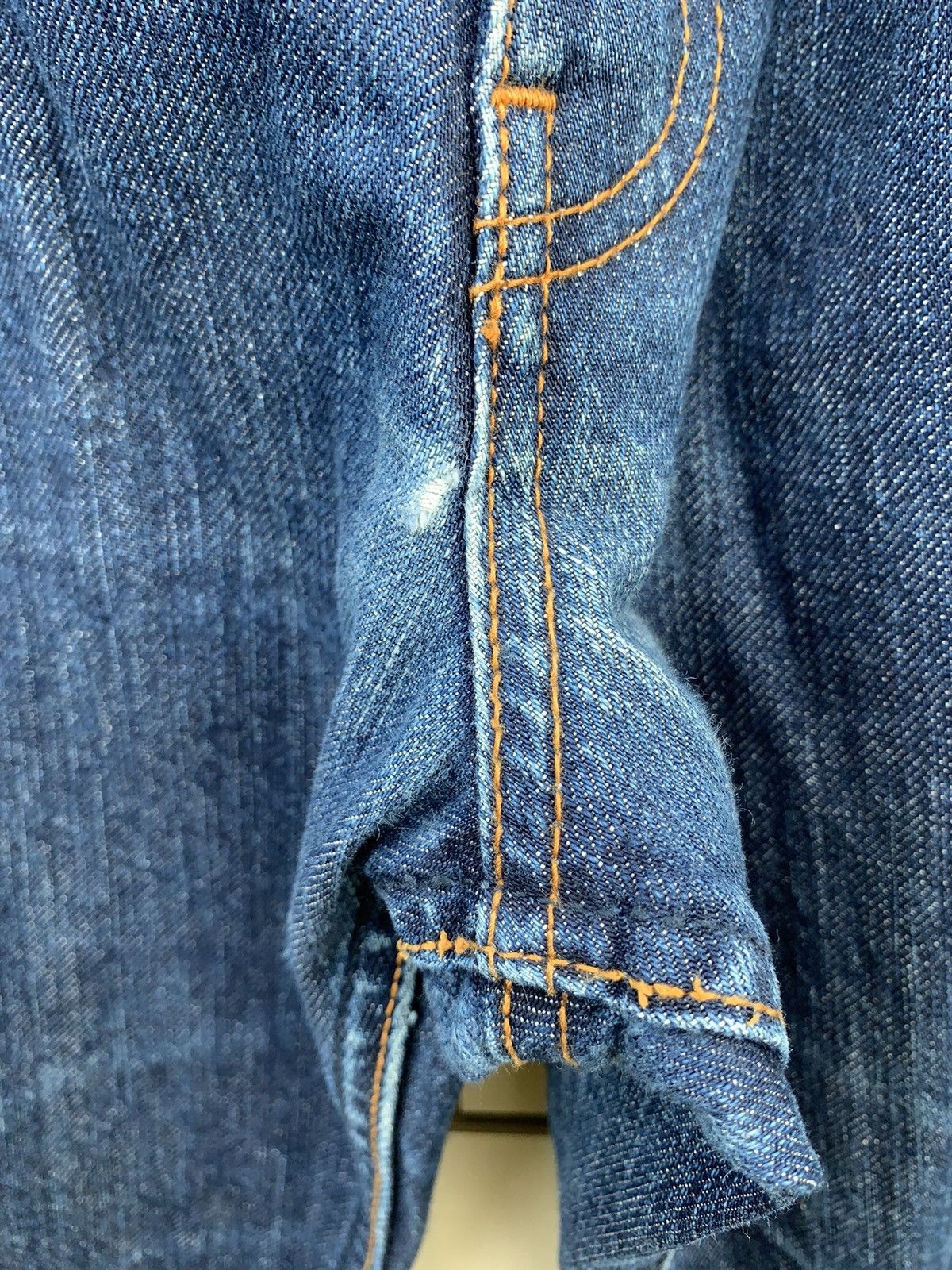 Xlarge 🔥Vintage XLarge BullDog Selvedge Distressed Denim Size US 36 / EU 52 - 13 Thumbnail