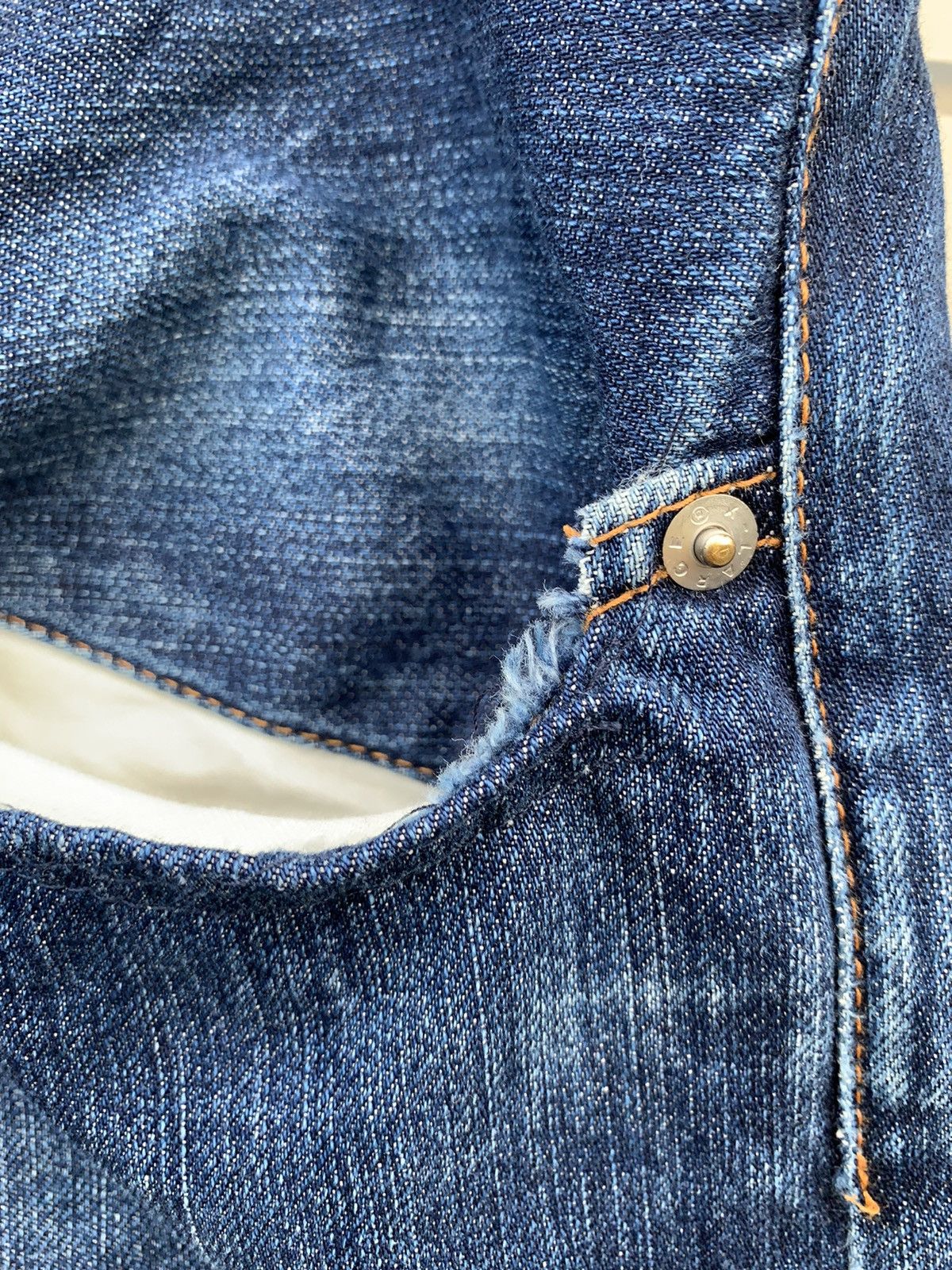 Xlarge 🔥Vintage XLarge BullDog Selvedge Distressed Denim Size US 36 / EU 52 - 11 Thumbnail
