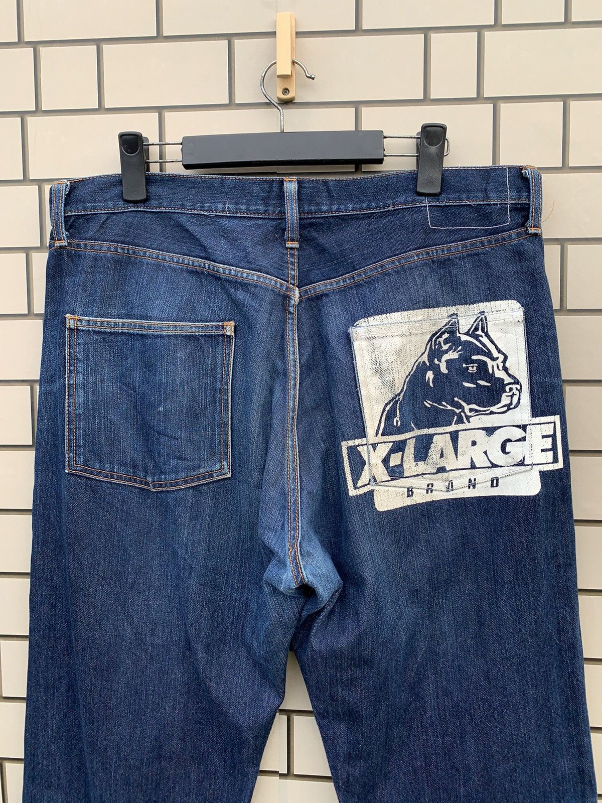 Xlarge 🔥Vintage XLarge BullDog Selvedge Distressed Denim Size US 36 / EU 52 - 2 Thumbnail