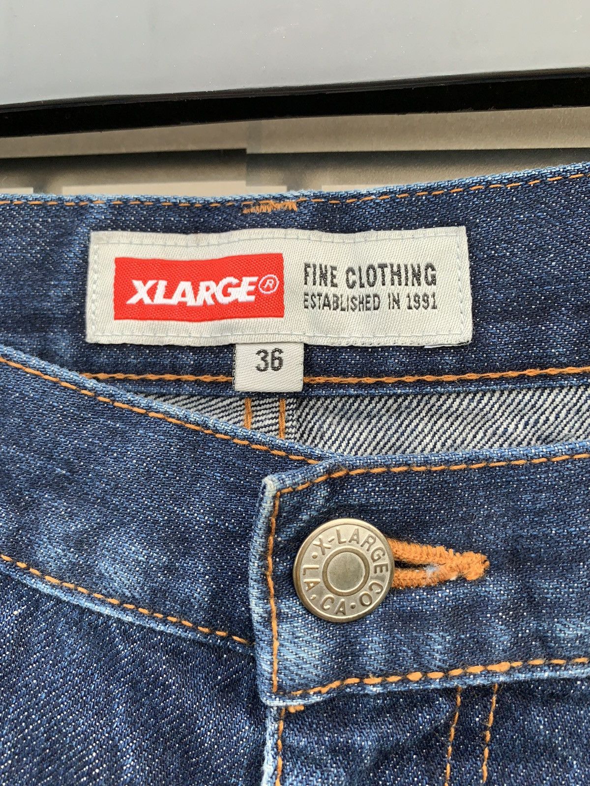 Xlarge 🔥Vintage XLarge BullDog Selvedge Distressed Denim Size US 36 / EU 52 - 23 Thumbnail