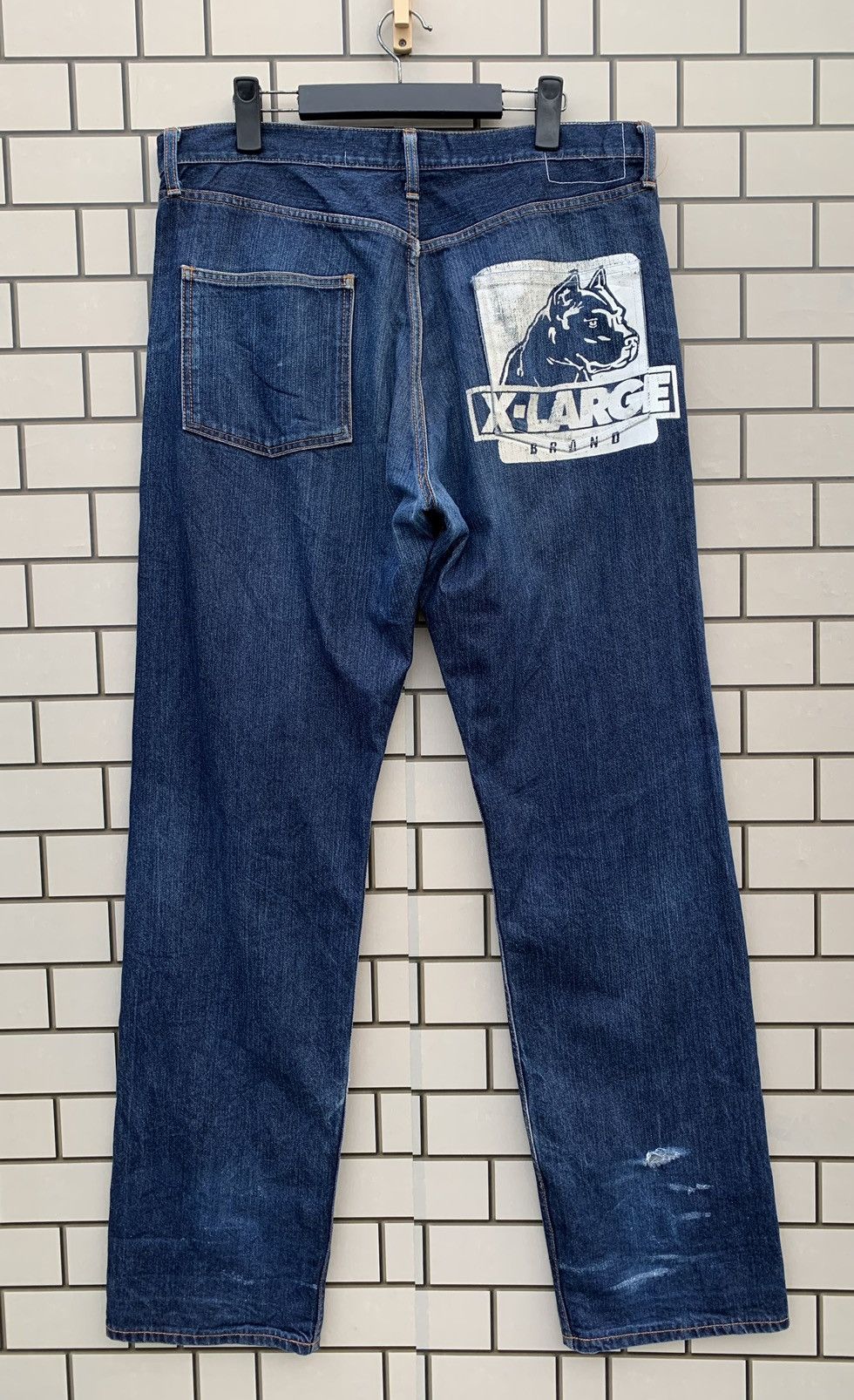 Xlarge 🔥Vintage XLarge BullDog Selvedge Distressed Denim Size US 36 / EU 52 - 1 Thumbnail