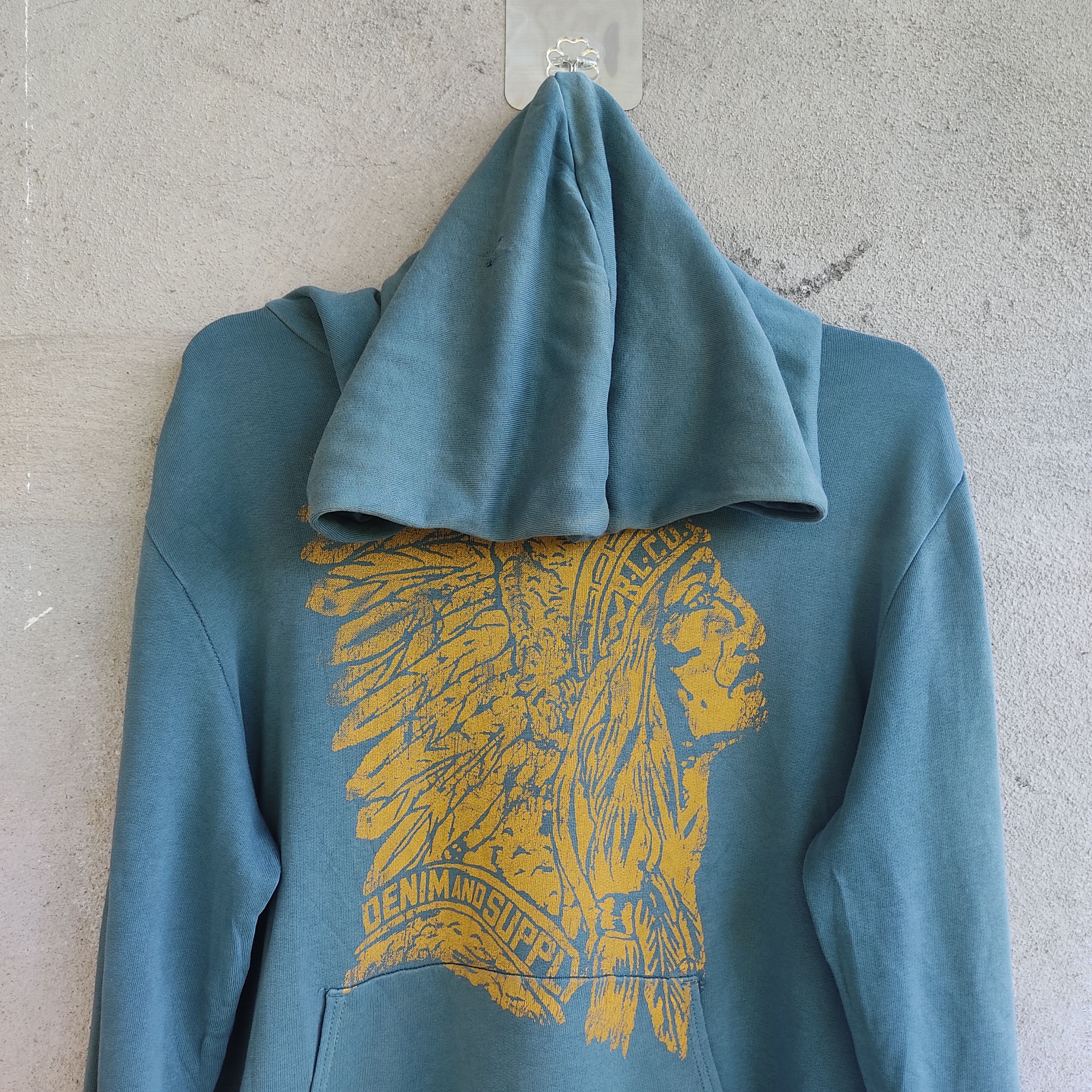 Ralphlauren Red Indian Navajo Green Distressed Sweatshirt
