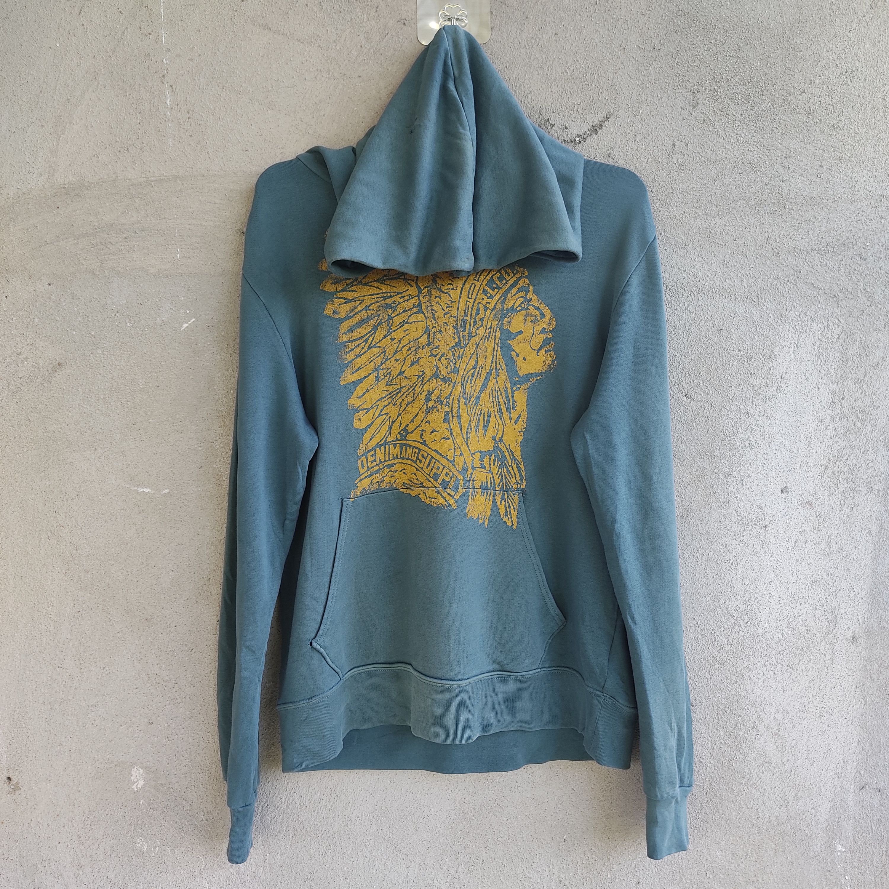 Ralphlauren Red Indian Navajo Green Distressed Sweatshirt