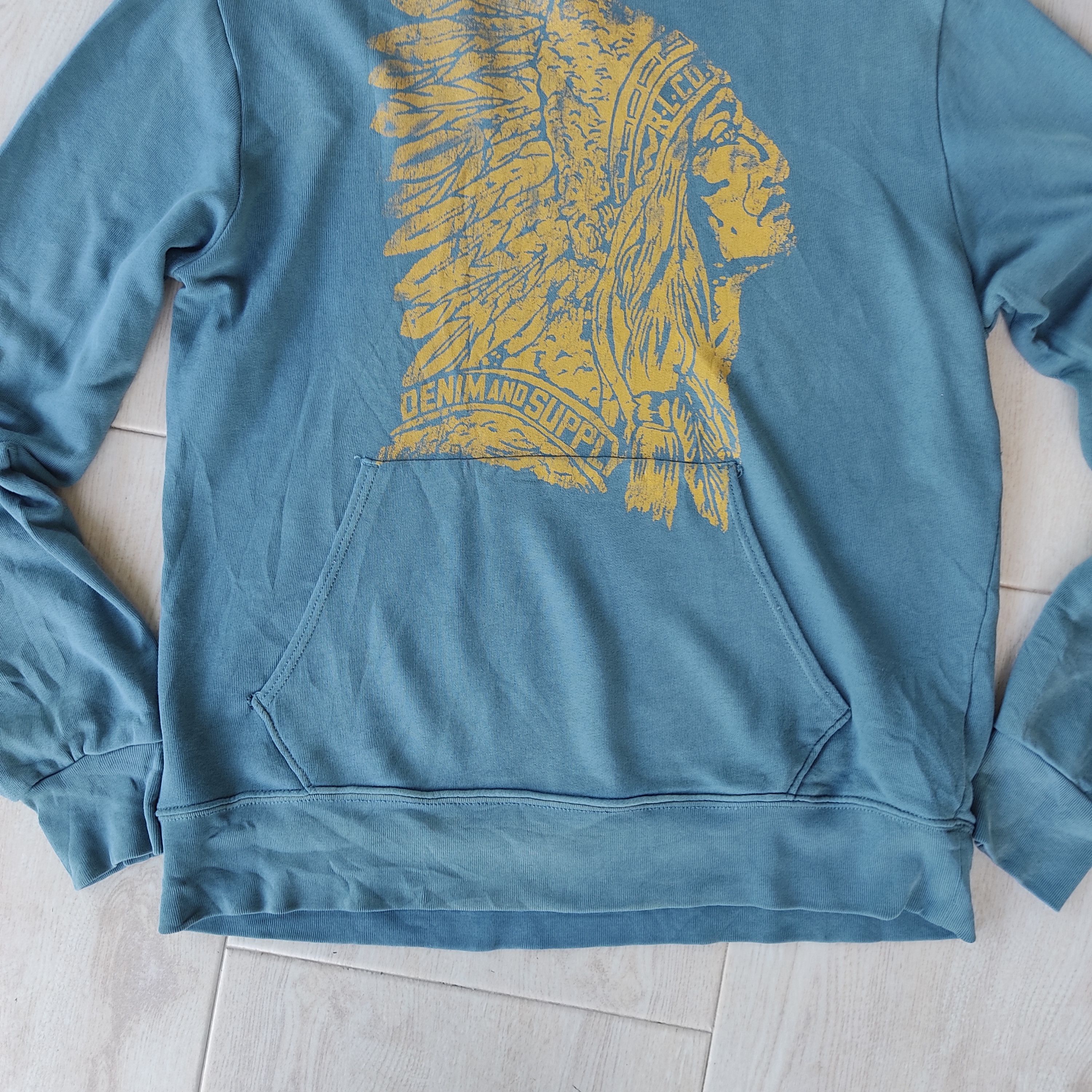 Ralphlauren Red Indian Navajo Green Distressed Sweatshirt