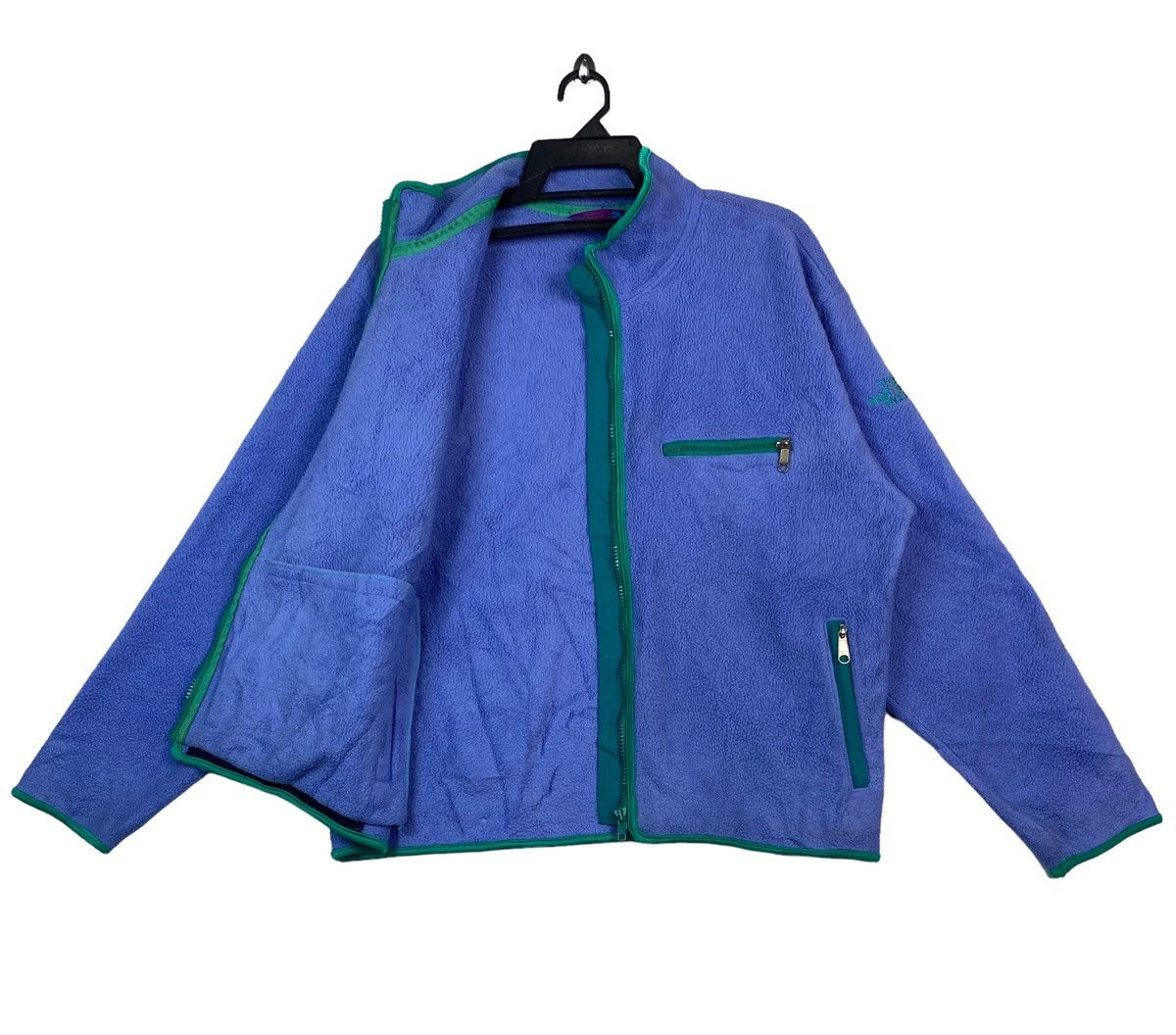 Vtg 90s The North Face blue fleece jacket