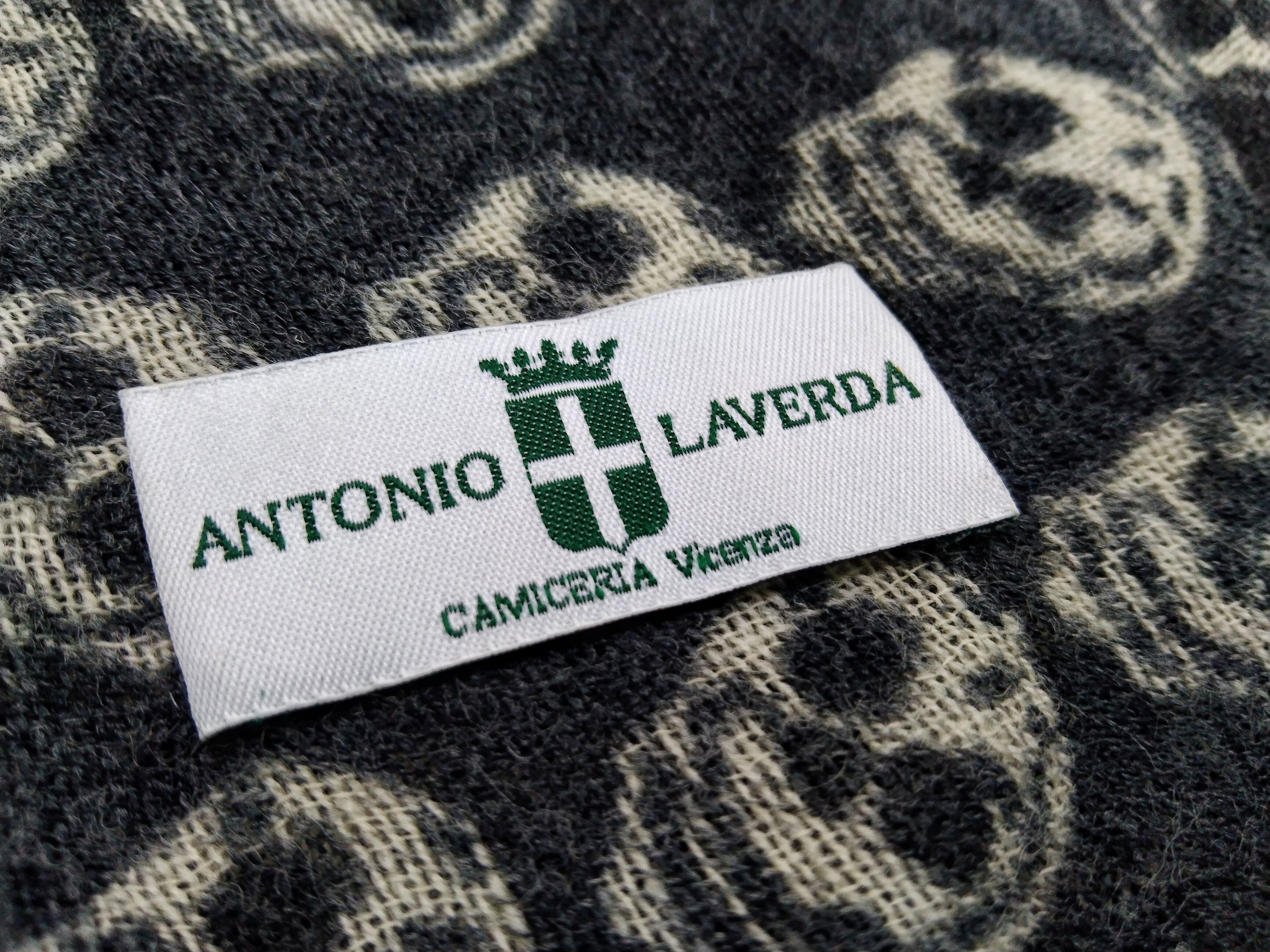 Other VINTAGE ANTONIO LAVERDA SKULL MONOGRAM SCARF MUFFLER Size ONE SIZE - 7 Thumbnail