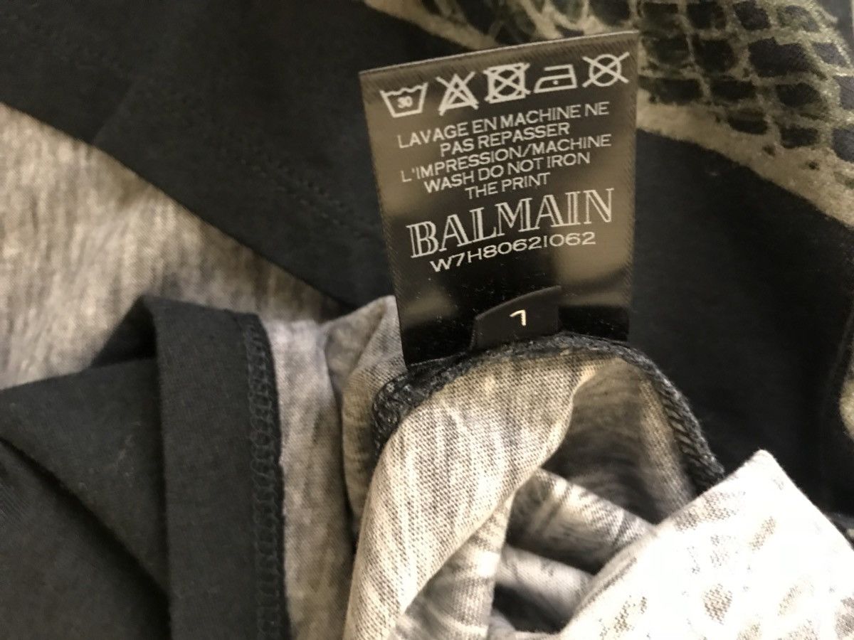 Balmain LS Logo Tee With Snake, Eagle & Dragon Size US L / EU 52-54 / 3 - 16 Thumbnail