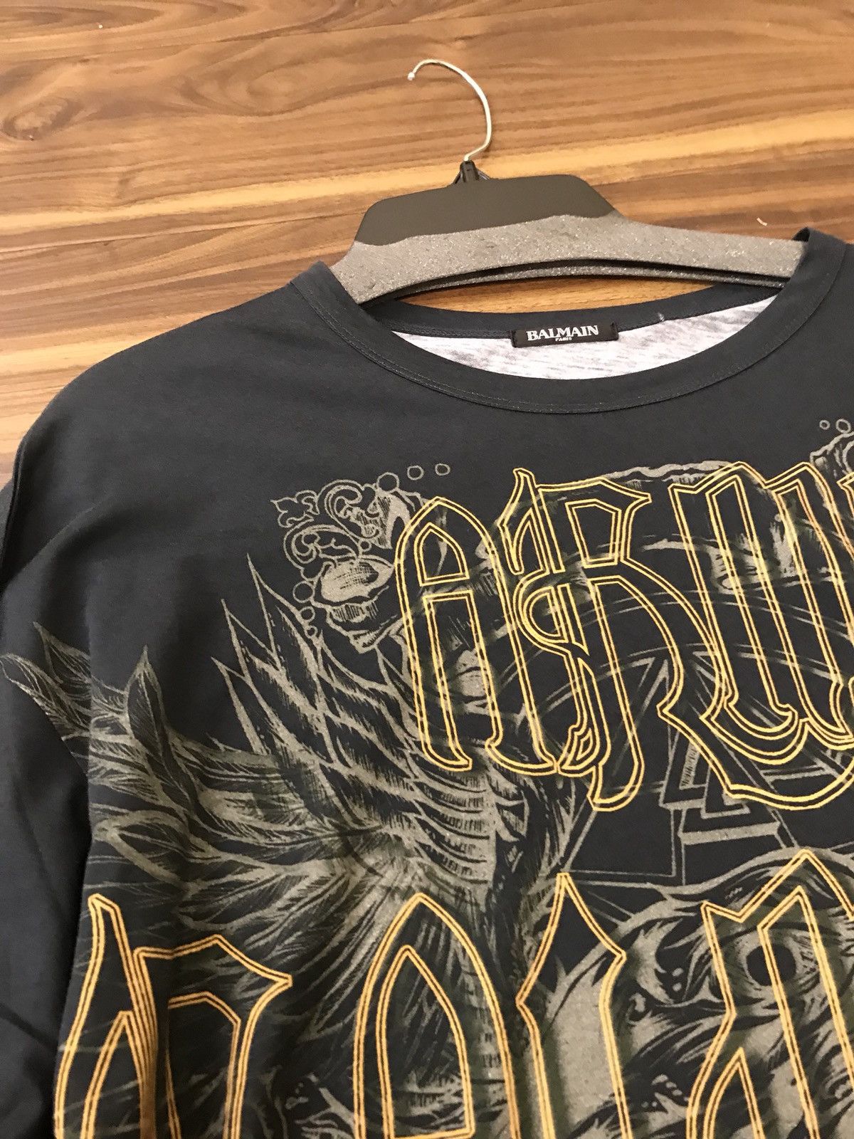 Balmain LS Logo Tee With Snake, Eagle & Dragon Size US L / EU 52-54 / 3 - 14 Thumbnail