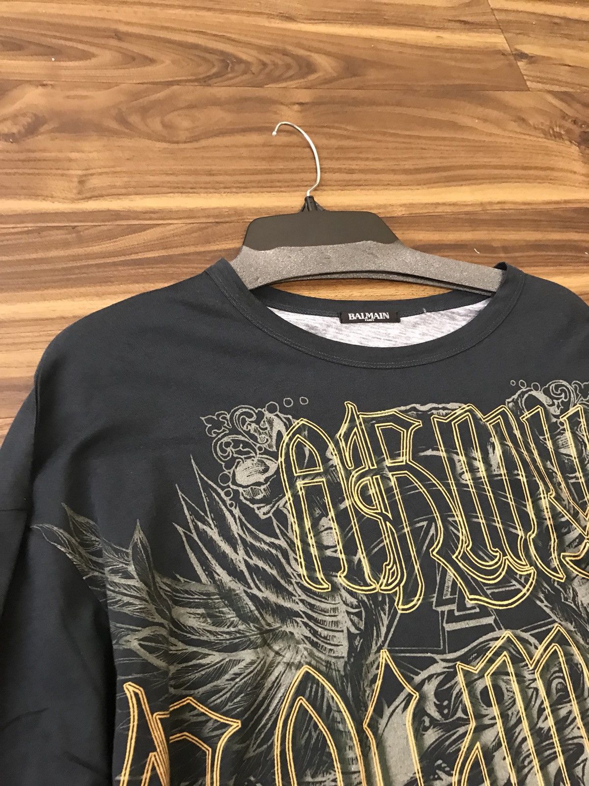 Balmain LS Logo Tee With Snake, Eagle & Dragon Size US L / EU 52-54 / 3 - 8 Thumbnail