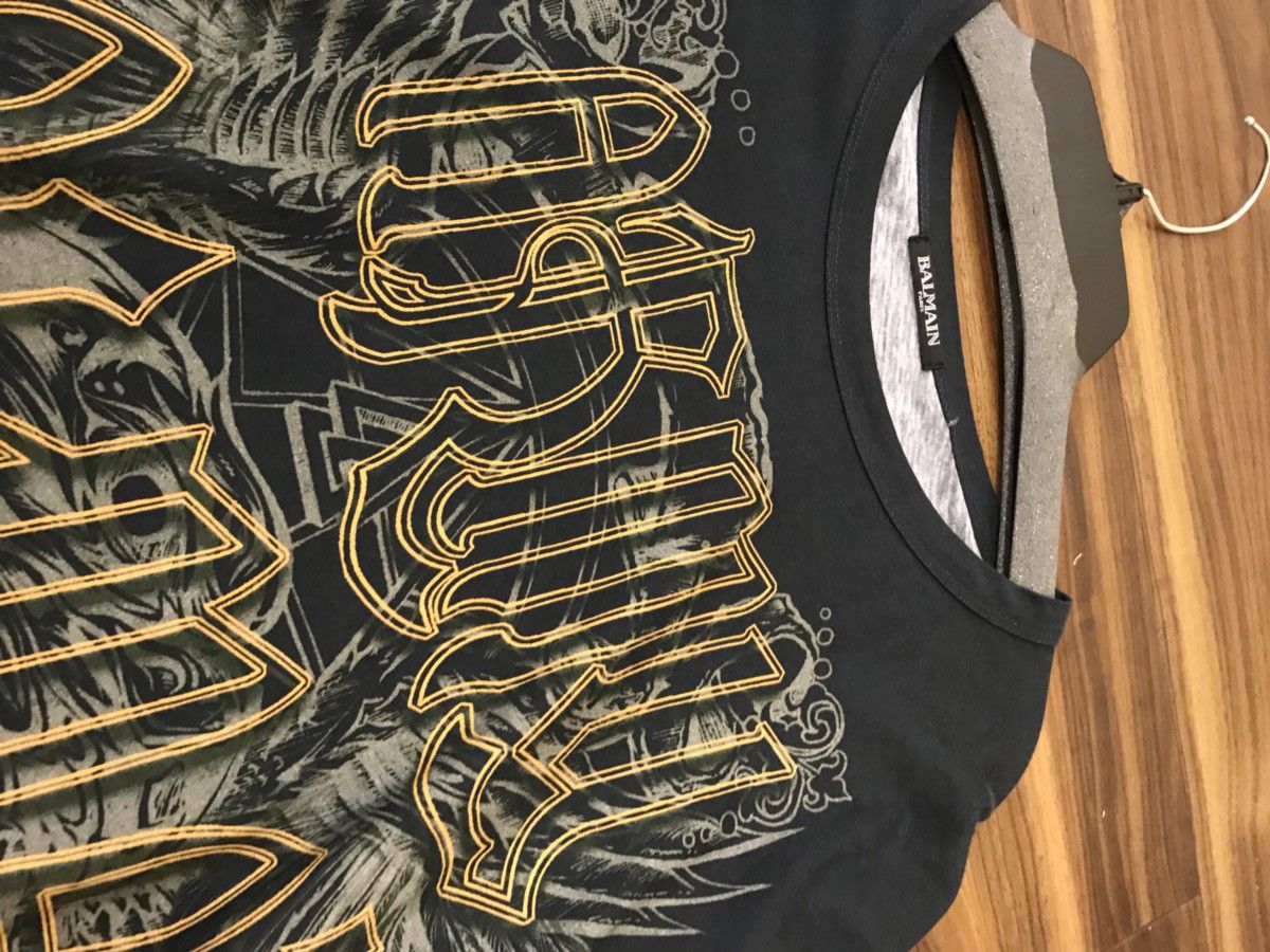 Balmain LS Logo Tee With Snake, Eagle & Dragon Size US L / EU 52-54 / 3 - 15 Thumbnail
