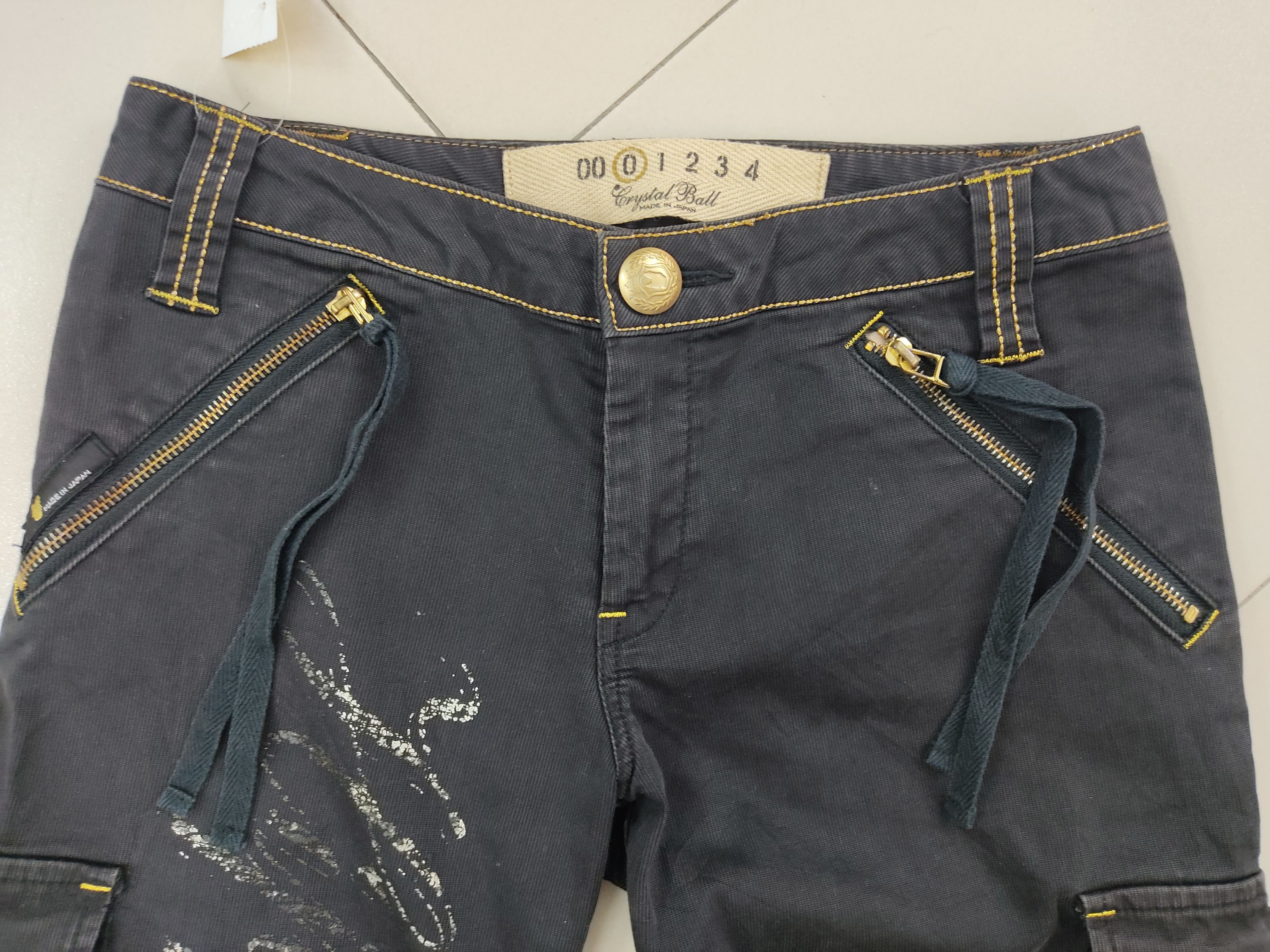 Japanese Brand Crystal Ball Multipocket Utility Black Cargo Pants Size US 30 / EU 46 - 5 Thumbnail