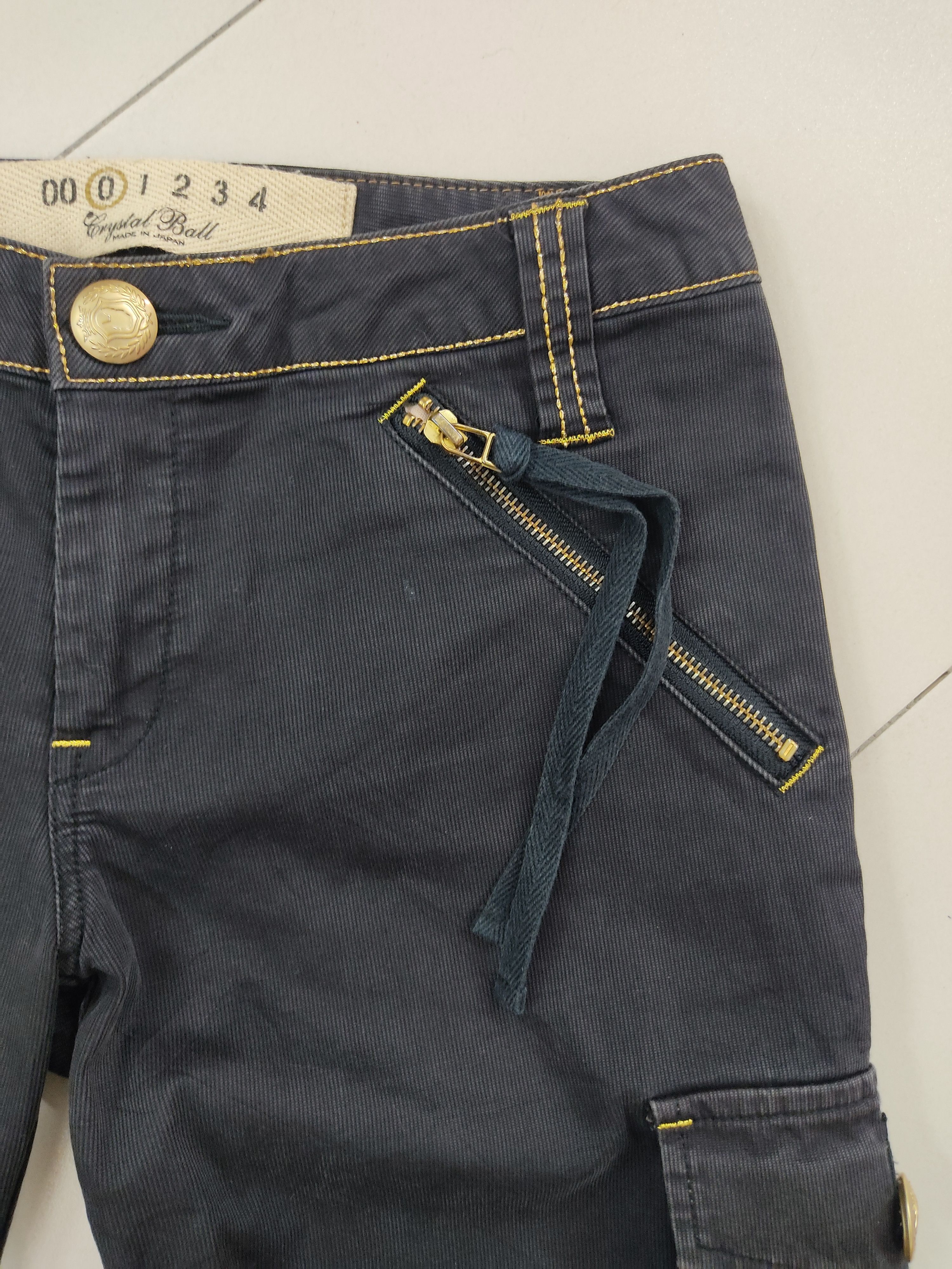 Japanese Brand Crystal Ball Multipocket Utility Black Cargo Pants Size US 30 / EU 46 - 7 Thumbnail