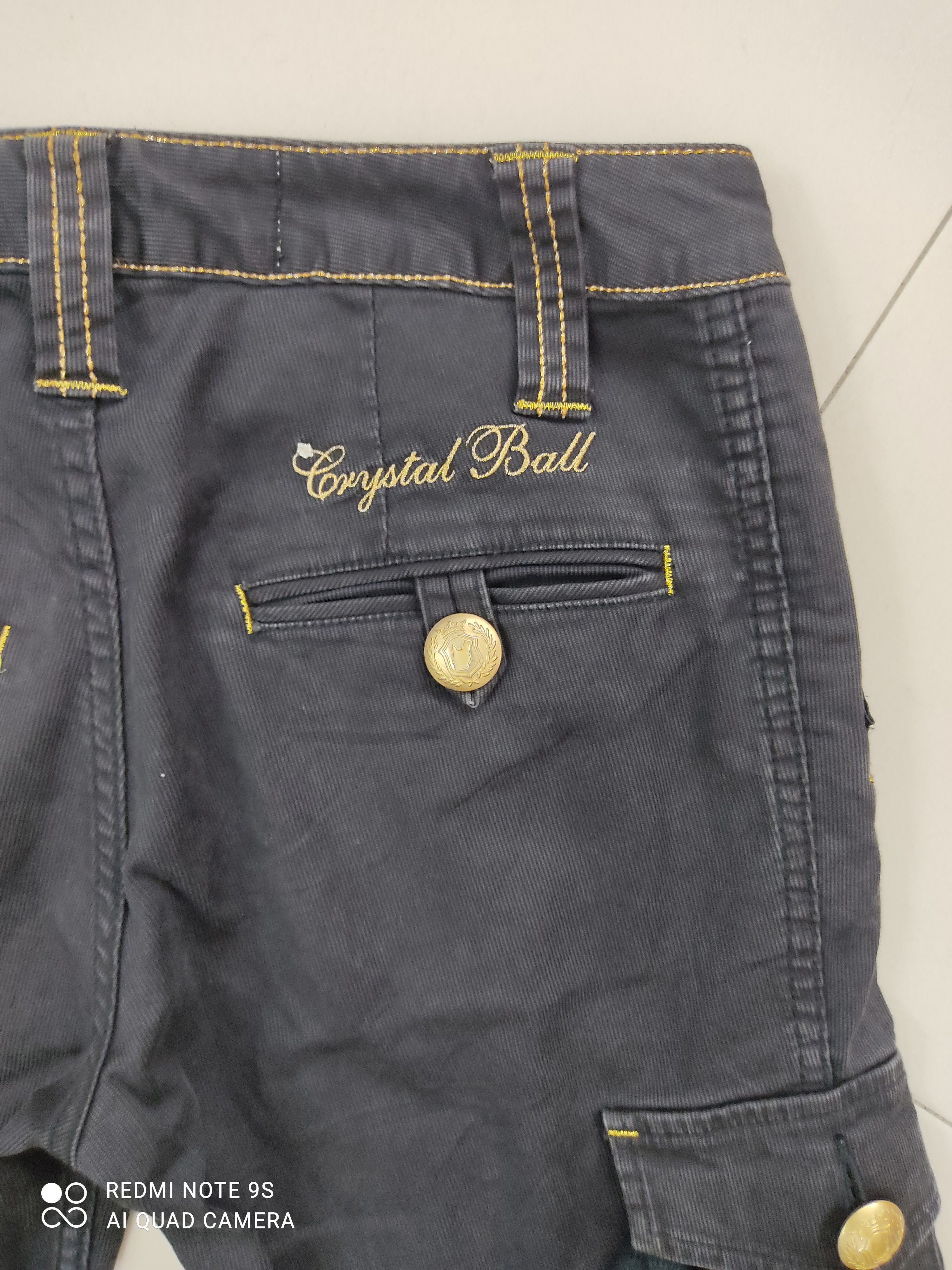 Japanese Brand Crystal Ball Multipocket Utility Black Cargo Pants Size US 30 / EU 46 - 16 Thumbnail
