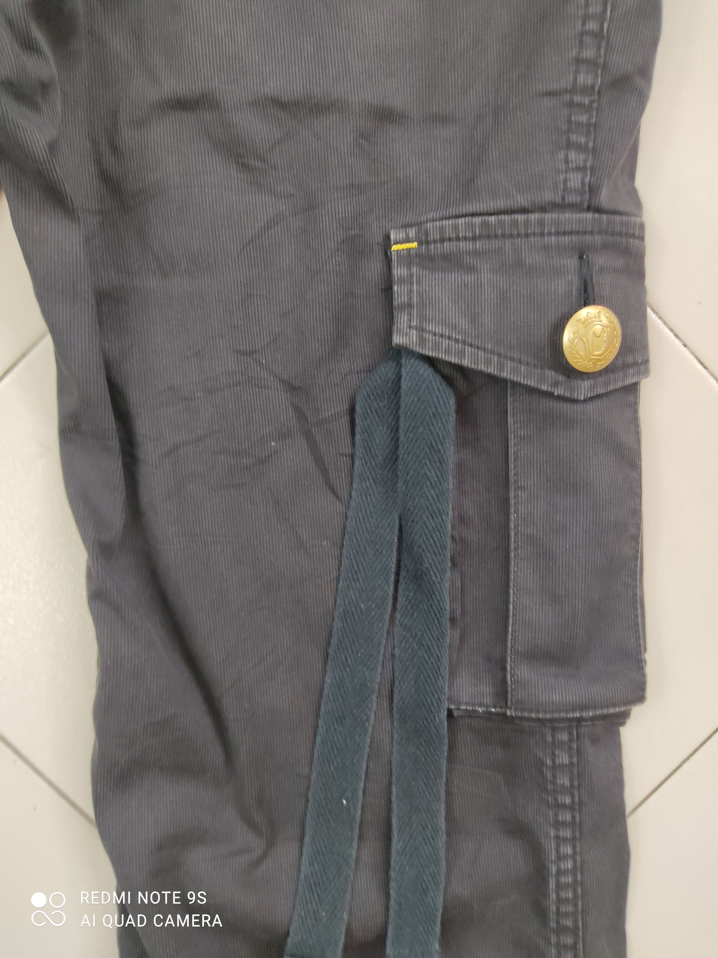 Japanese Brand Crystal Ball Multipocket Utility Black Cargo Pants Size US 30 / EU 46 - 18 Thumbnail
