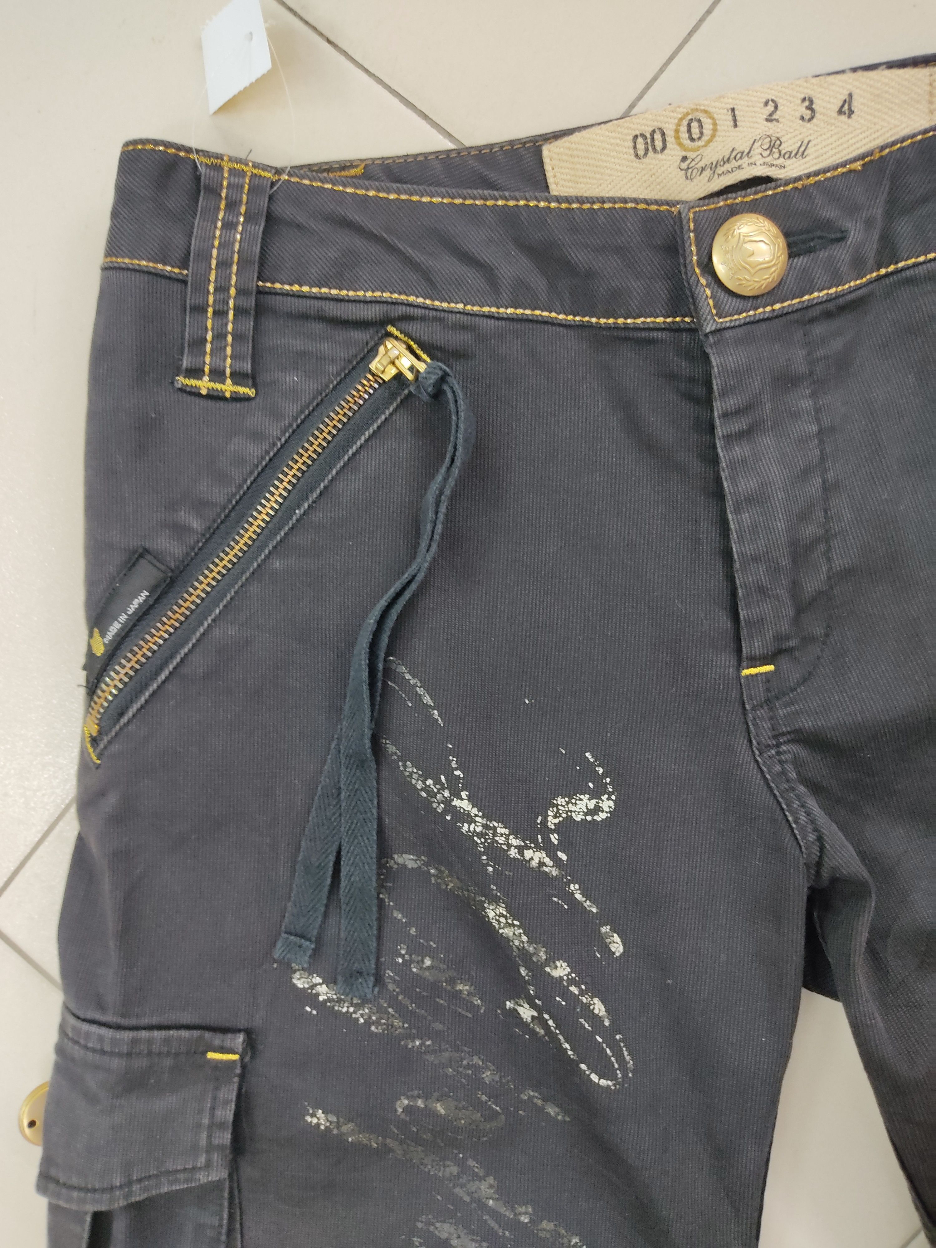 Japanese Brand Crystal Ball Multipocket Utility Black Cargo Pants Size US 30 / EU 46 - 6 Thumbnail