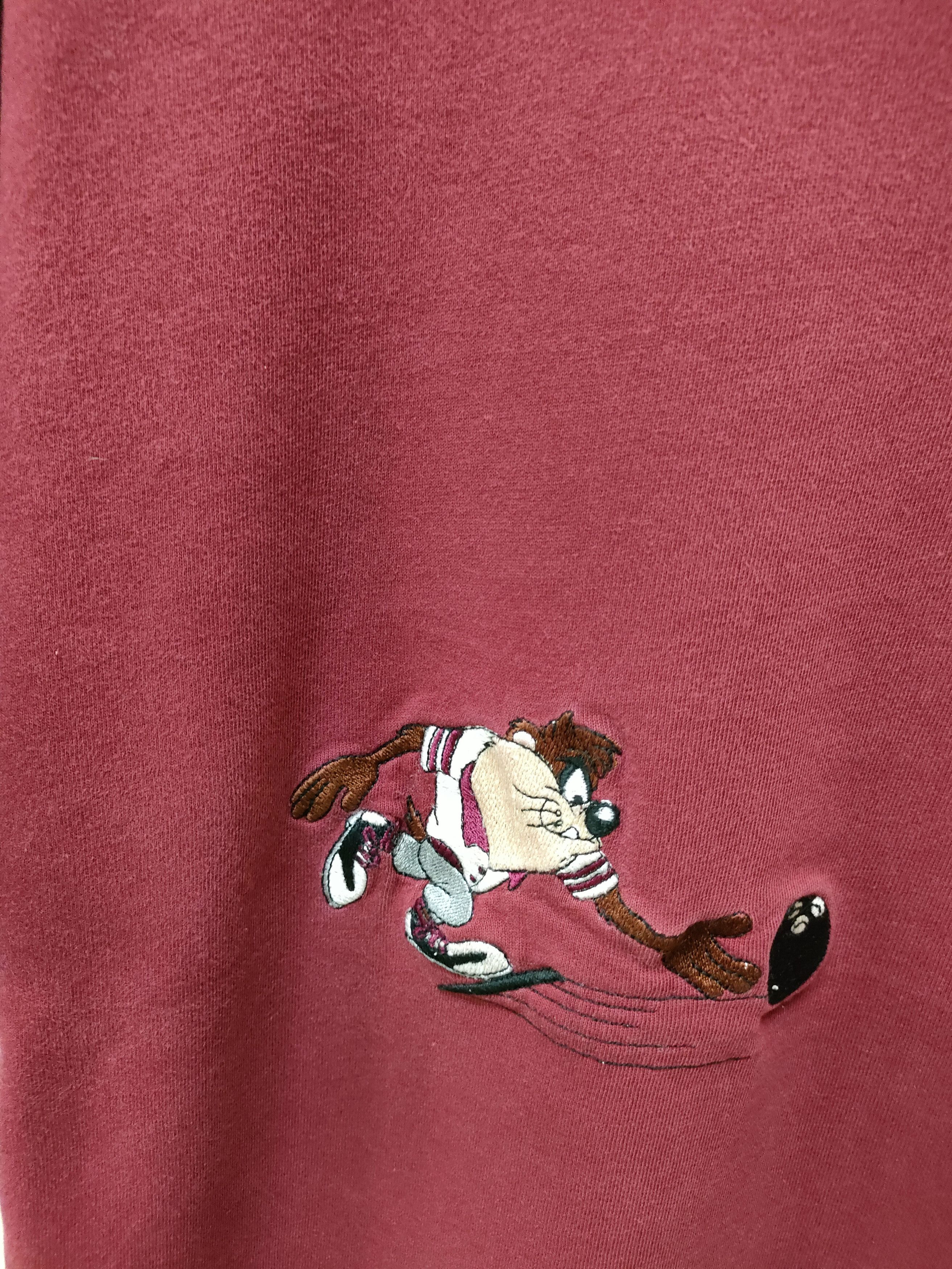 Cartoon Network × Vintage Vintage Warner Bros Tasmania Embroidered T-shirt Size US L / EU 52-54 / 3 - 4 Thumbnail