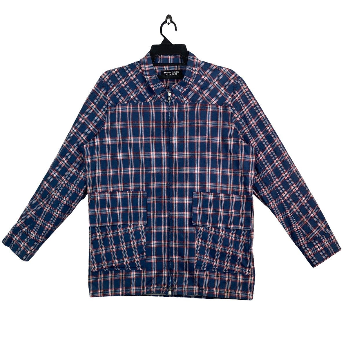 Diet Butcher Slim Skin Diet Butcher Slim Skin cotton tartan plaid zip up jacket Size US M / EU 48-50 / 2 - 1 Thumbnail