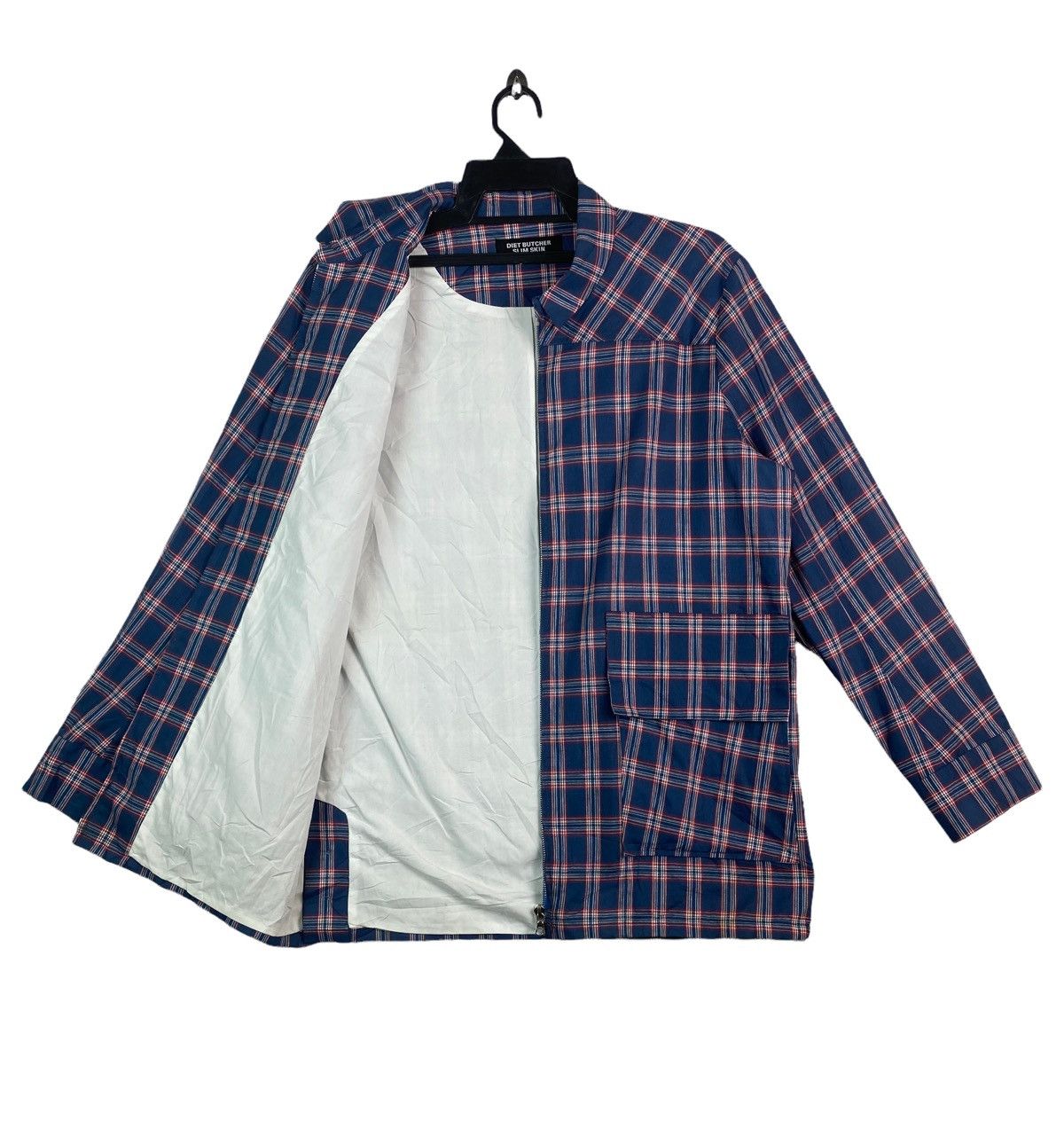 Diet Butcher Slim Skin Diet Butcher Slim Skin cotton tartan plaid zip up jacket Size US M / EU 48-50 / 2 - 4 Thumbnail