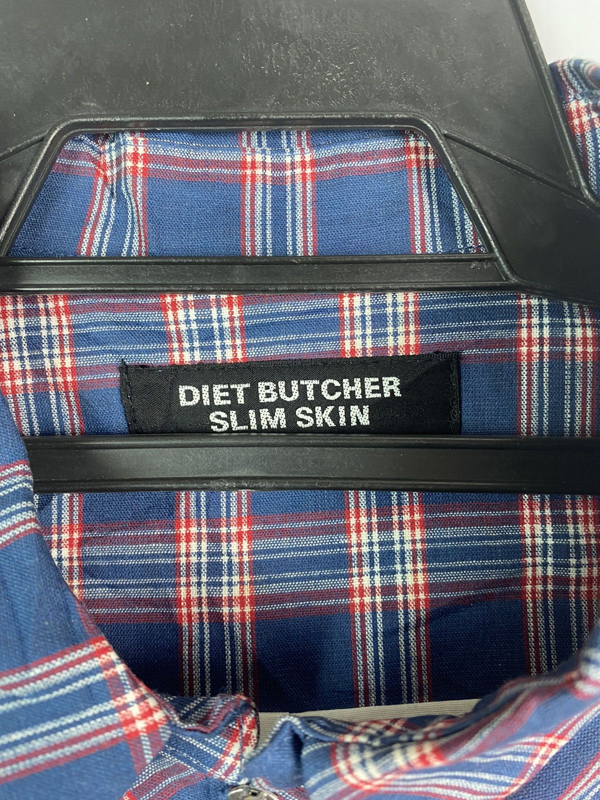 Diet Butcher Slim Skin Diet Butcher Slim Skin cotton tartan plaid zip up jacket Size US M / EU 48-50 / 2 - 7 Thumbnail