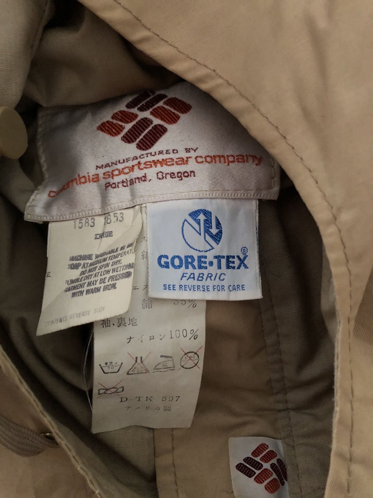 Columbia × Goretex Columbia Gore-Tex Hunting Jacket Hoodie Size US L / EU 52-54 / 3 - 6 Thumbnail
