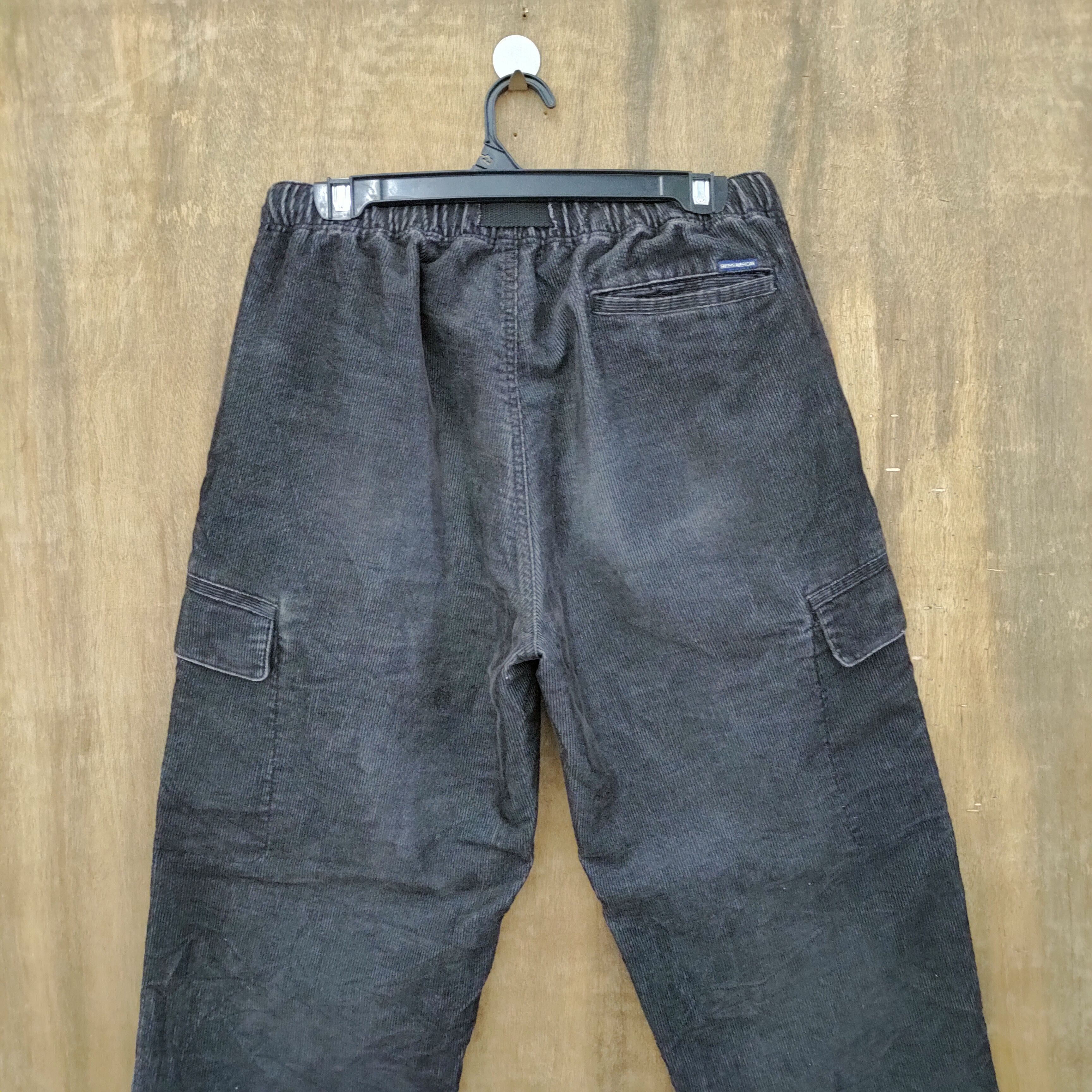 Japanese Brand SMITH BAGGY CORDUROY FADED CARGO PANTS Size US 30 / EU 46 - 7 Thumbnail