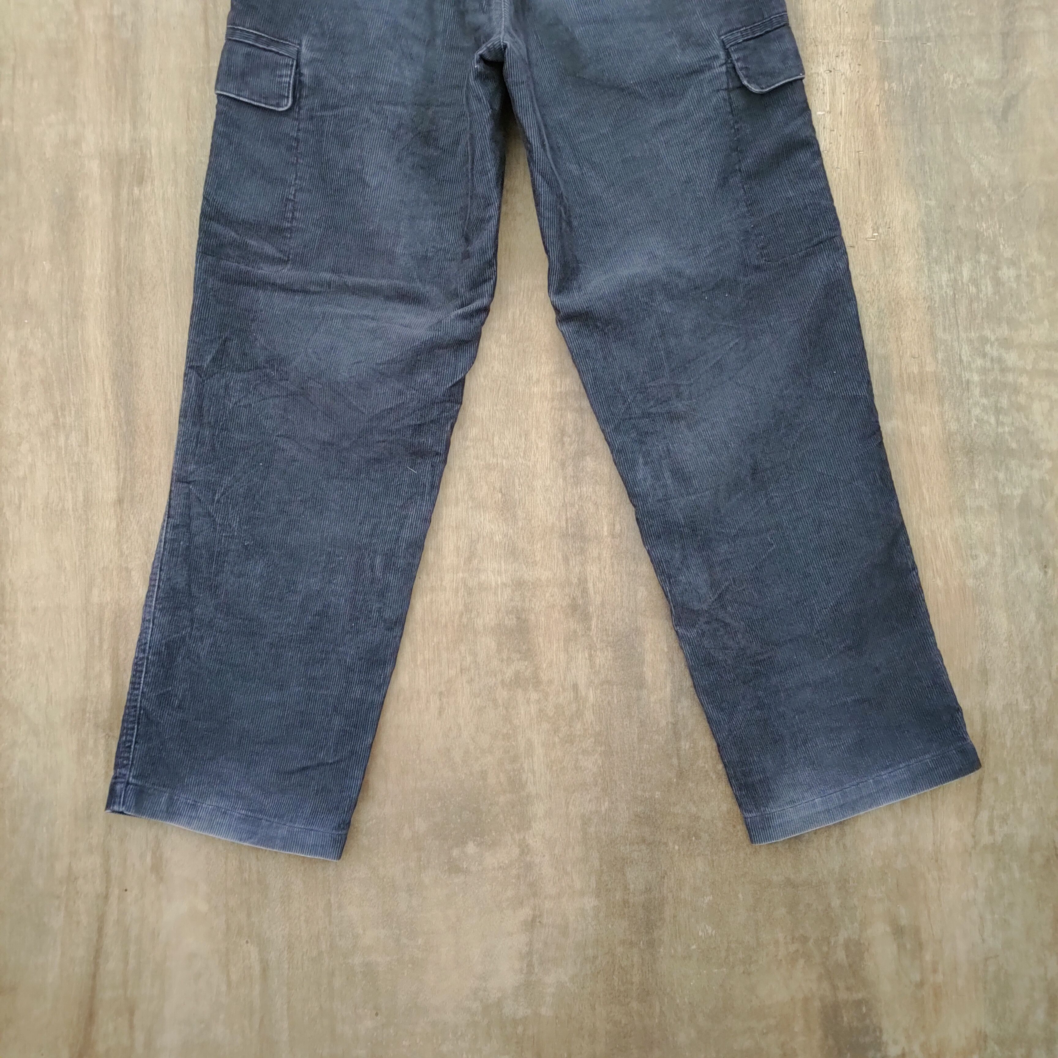 Japanese Brand SMITH BAGGY CORDUROY FADED CARGO PANTS Size US 30 / EU 46 - 8 Thumbnail