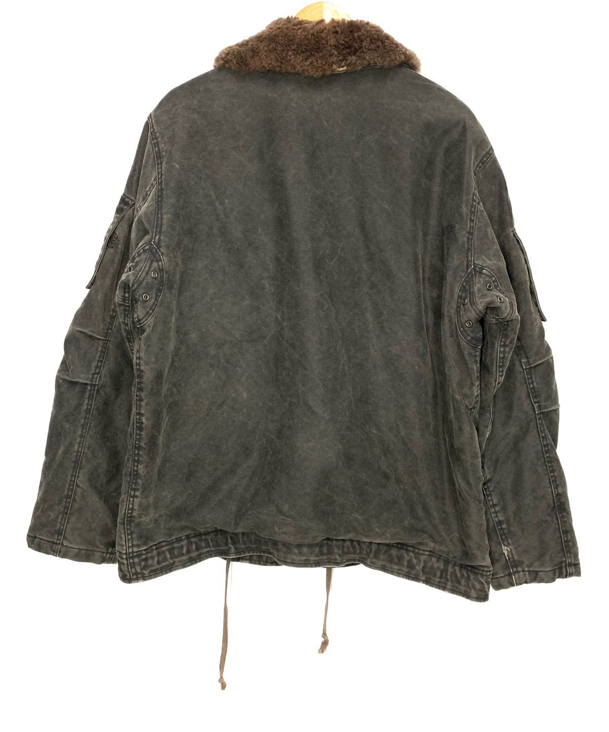 Avirex × Japanese Brand Vintage Avirex Distressed Sherpa Lined Riot Jacket Size US M / EU 48-50 / 2 - 3 Thumbnail