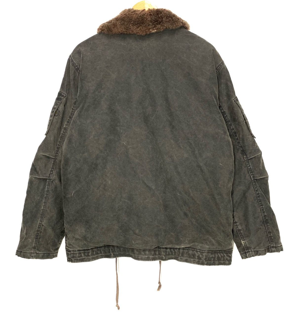 Avirex × Japanese Brand Vintage Avirex Distressed Sherpa Lined Riot Jacket Size US M / EU 48-50 / 2 - 2 Thumbnail