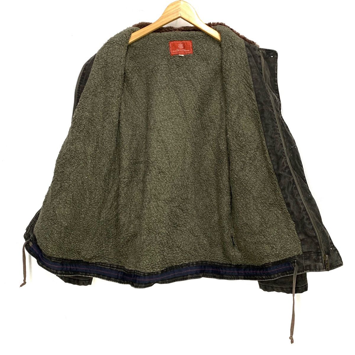 Avirex × Japanese Brand Vintage Avirex Distressed Sherpa Lined Riot Jacket Size US M / EU 48-50 / 2 - 7 Thumbnail