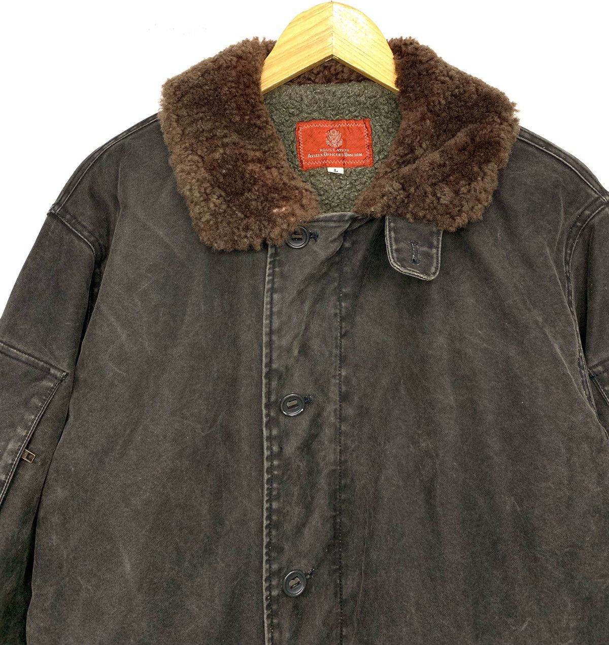 Avirex × Japanese Brand Vintage Avirex Distressed Sherpa Lined Riot Jacket Size US M / EU 48-50 / 2 - 4 Thumbnail