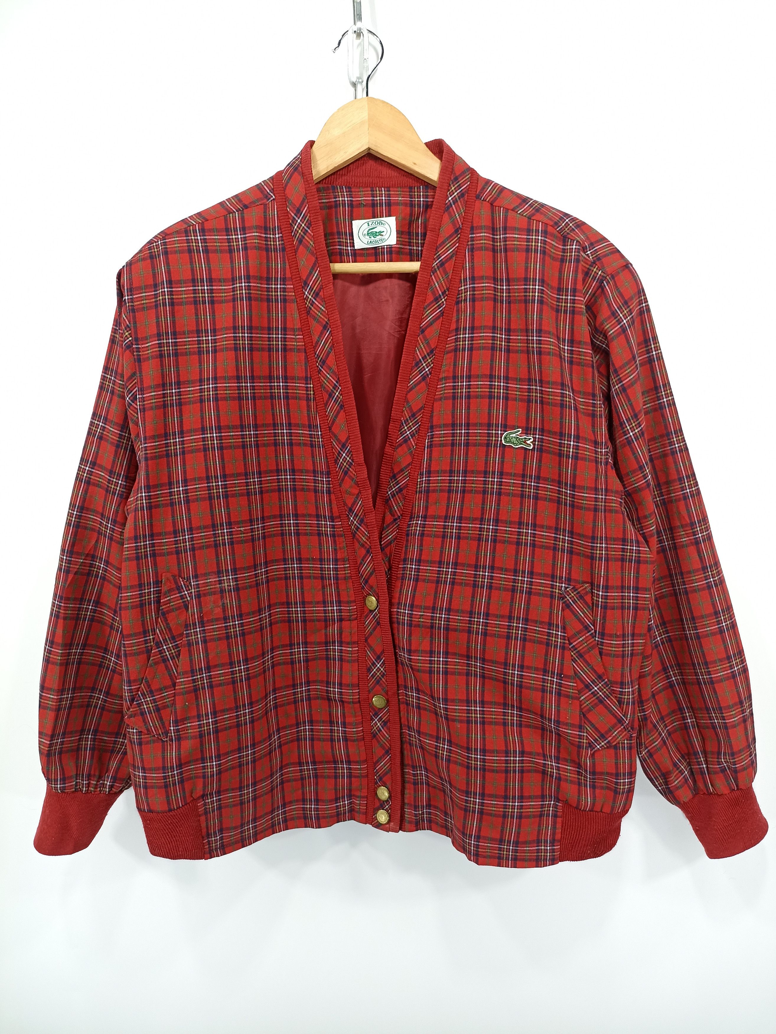 Lacoste × Seditionaries Izod + Lacoste Plaid Tartan Punk Seditionaries Cardigan Size US M / EU 48-50 / 2 - 1 Thumbnail