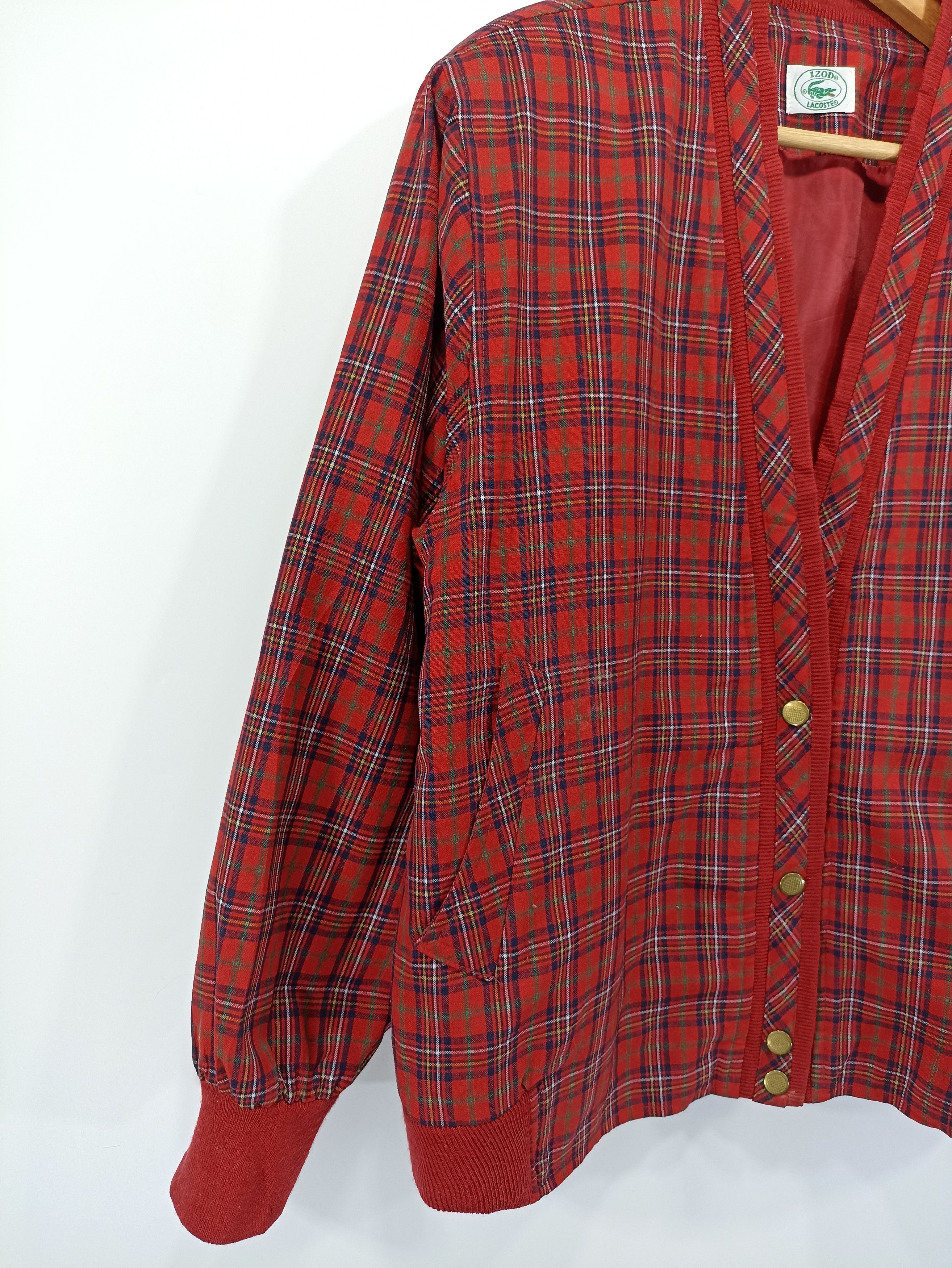 Lacoste × Seditionaries Izod + Lacoste Plaid Tartan Punk Seditionaries Cardigan Size US M / EU 48-50 / 2 - 3 Thumbnail