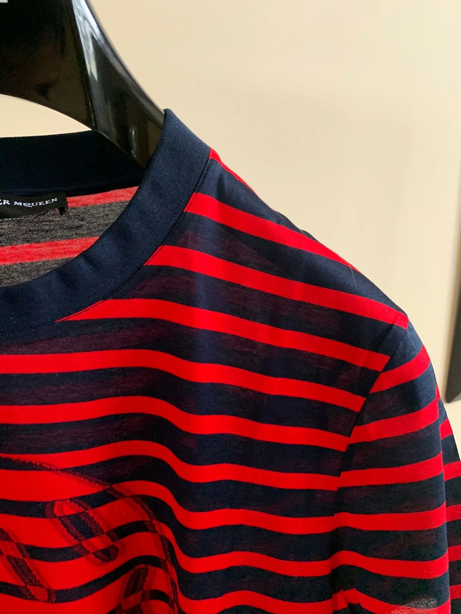 Alexander McQueen Skull Print Tee in Navy & Red Size US M / EU 48-50 / 2 - 5 Thumbnail